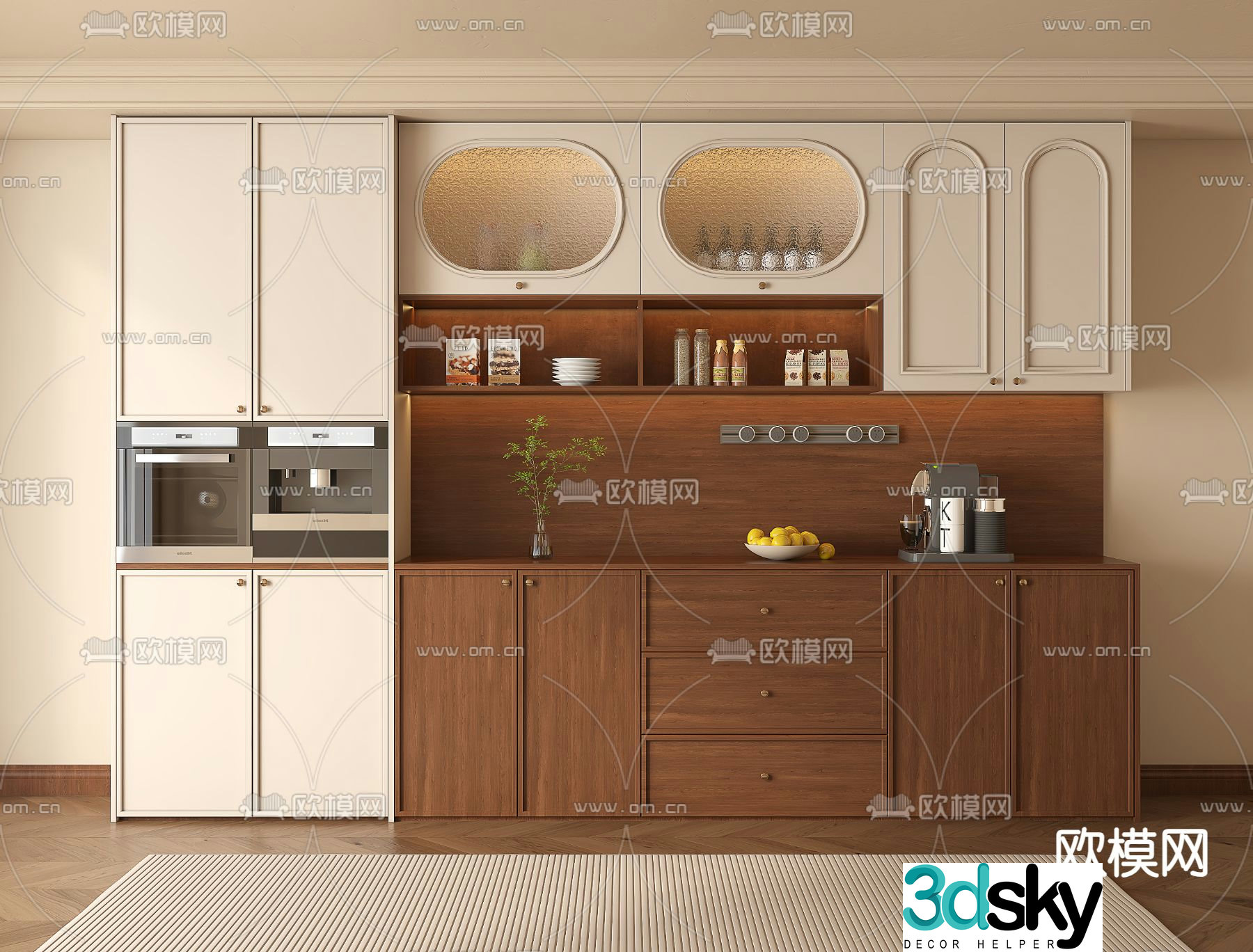 Middle-aged sideboard 3D model