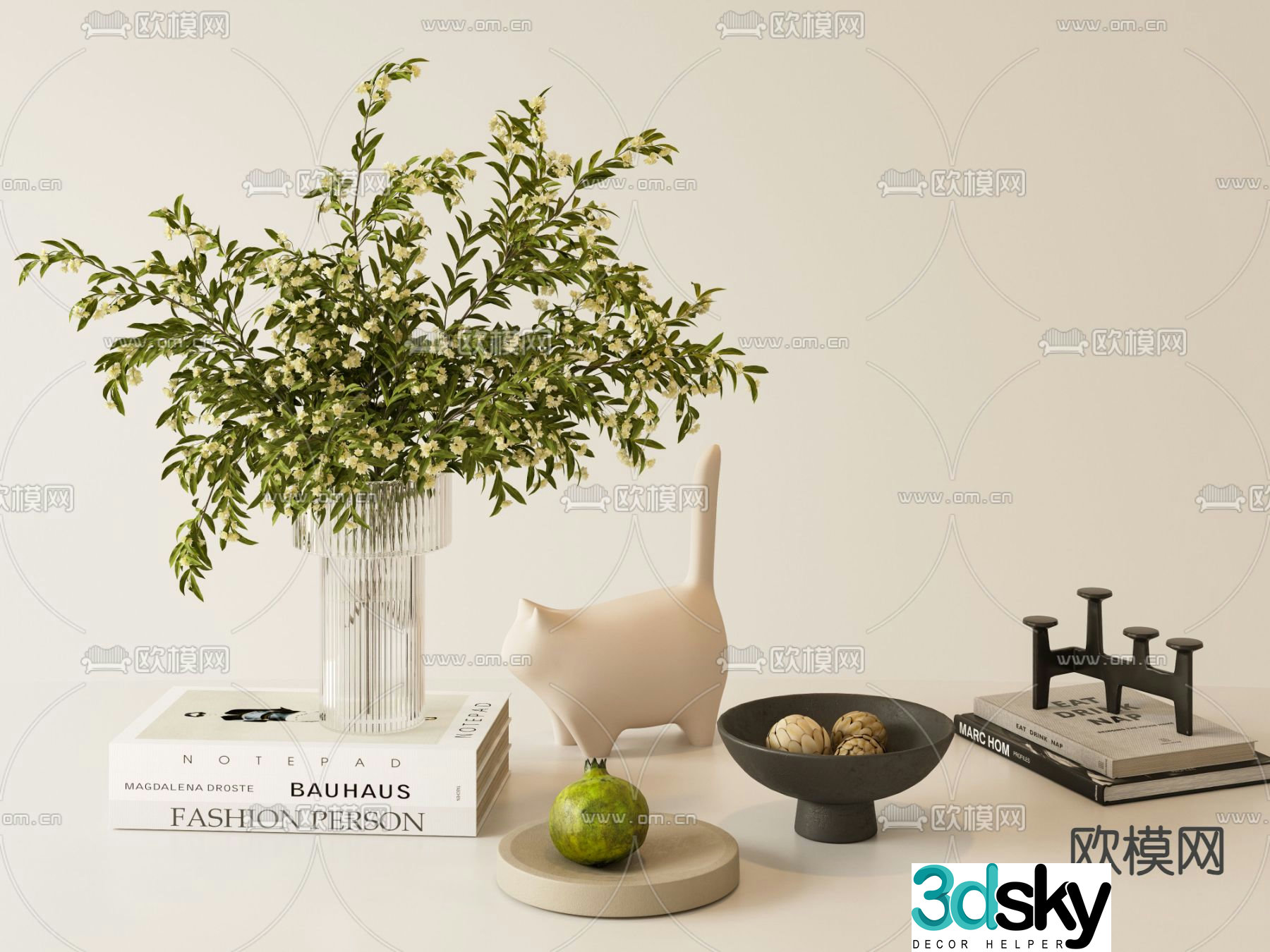 Modern desktop ornaments Jewelry ornaments 3d model