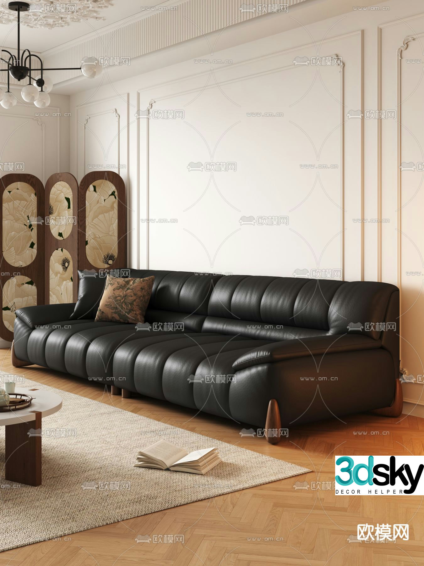 Modern love sofa 3d model