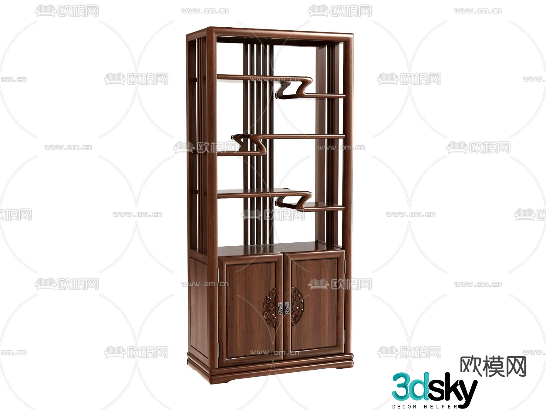 Chinese tea cabinet 3D model