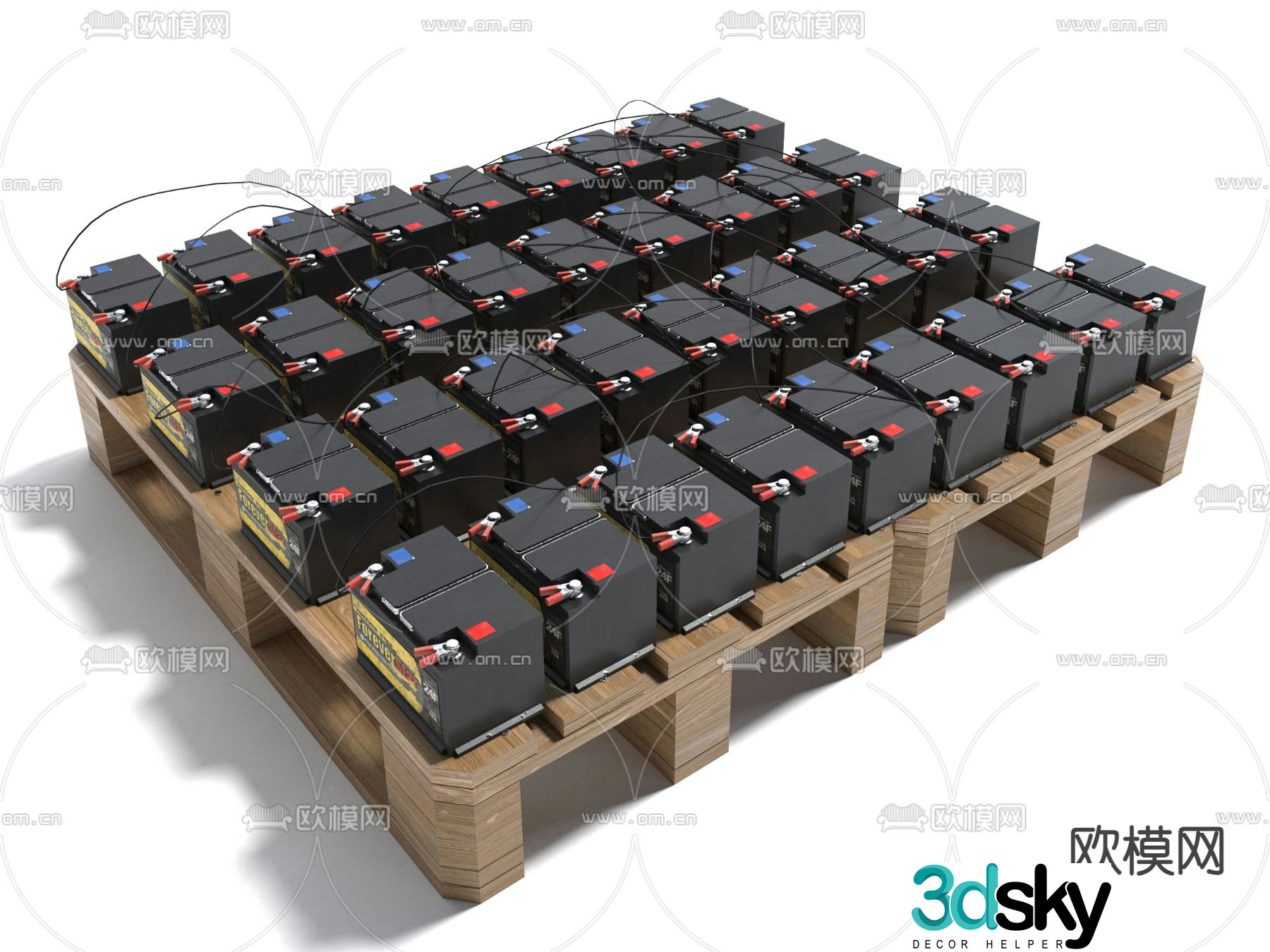 Industrial equipment battery battery 3d model
