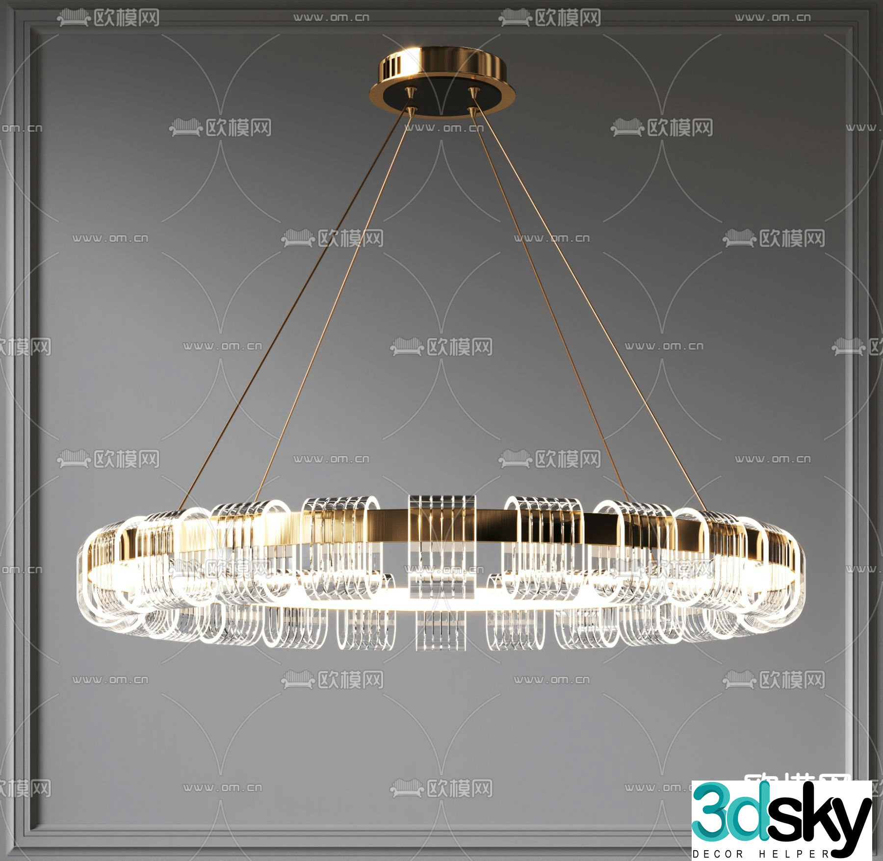 Modern Crystal Chandelier Art Chandelier Creative Chandelier 3D Model