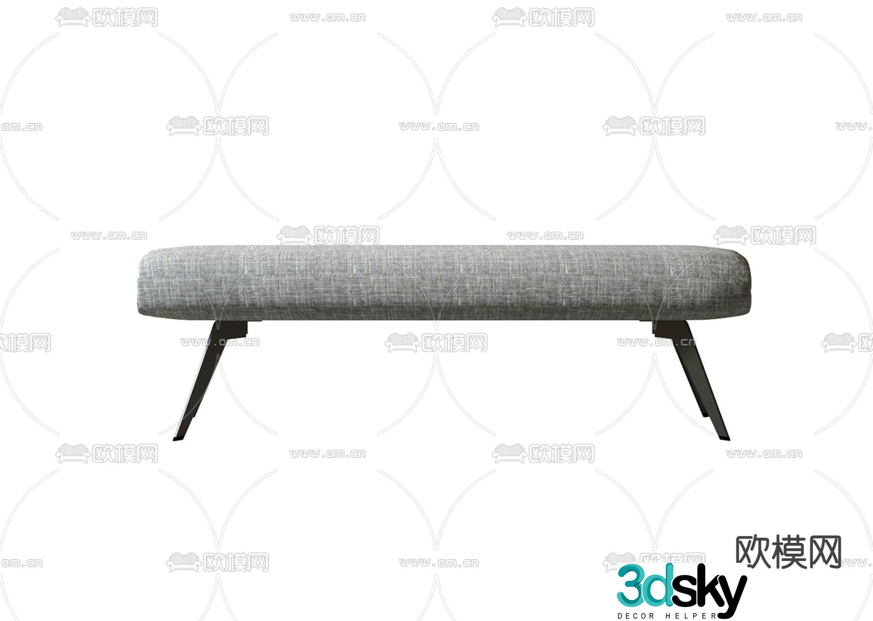 Modern bedside stool 3d model