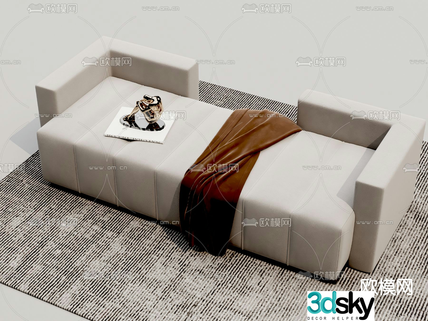 Stool bedside stool sofa stool 3d model
