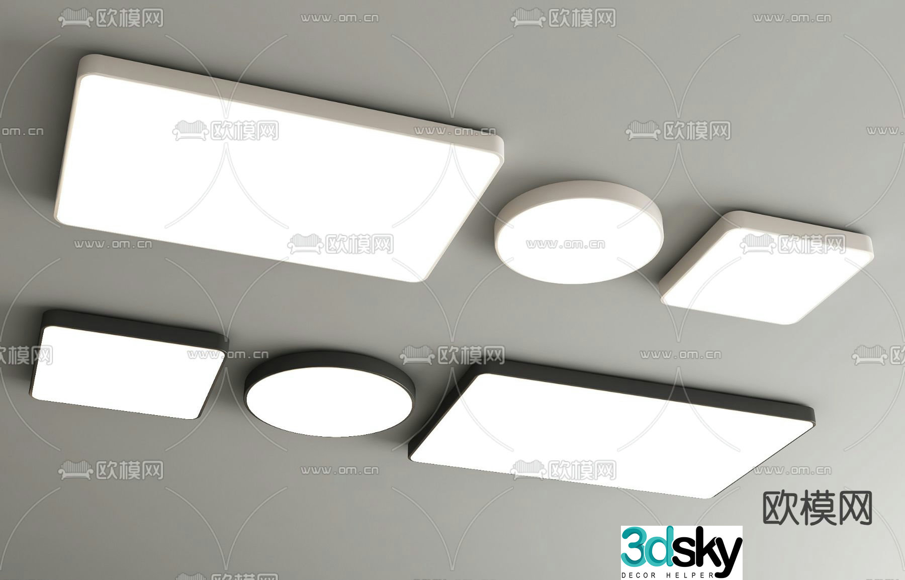 Modern ceiling lamp bedroom ceiling lamp 3d model
