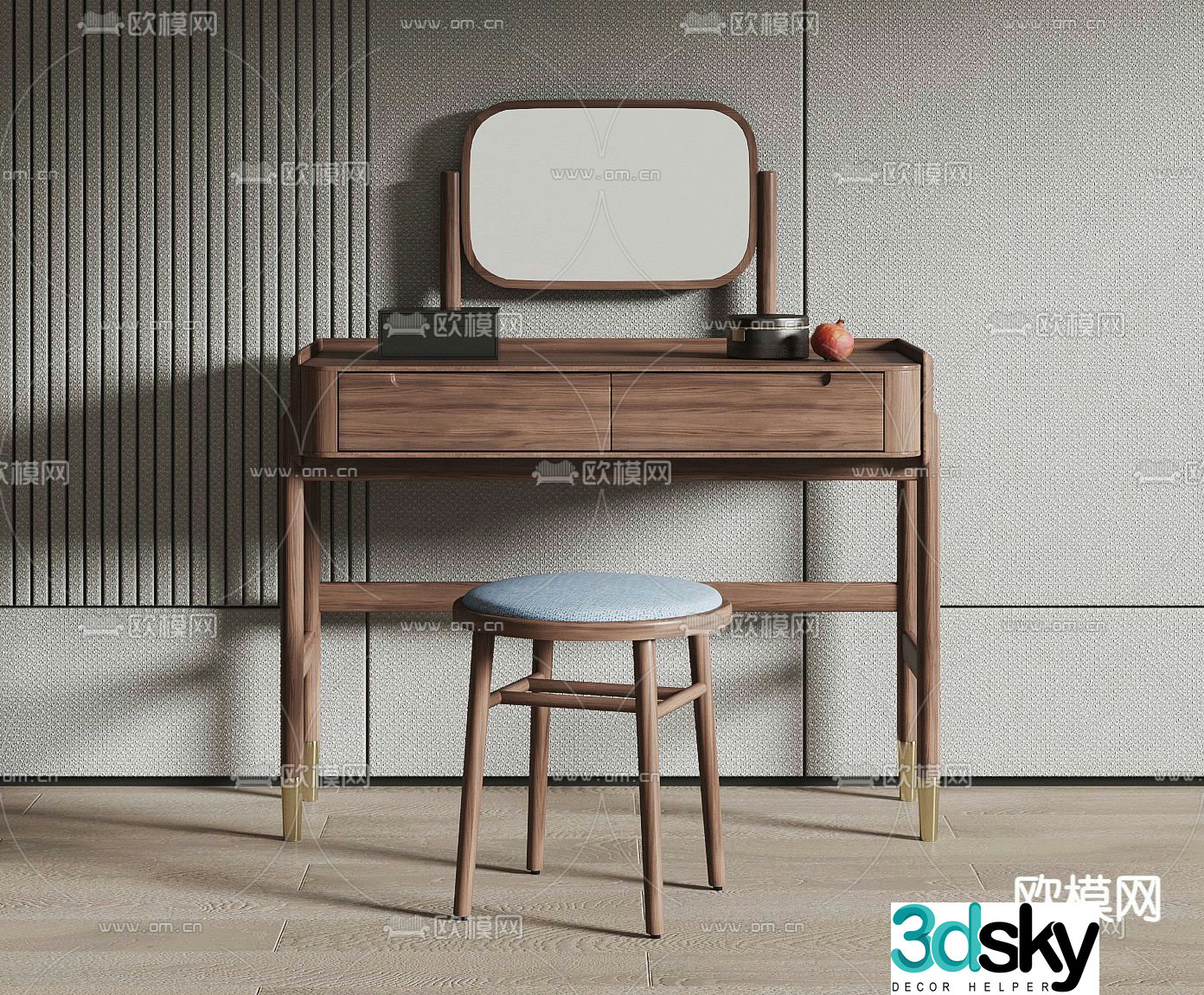 New Chinese style dresser 3d model