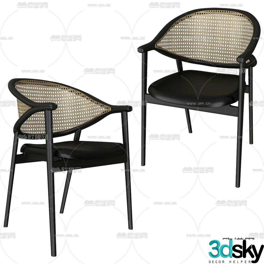 Accento SRL Dining Chair Single Chair 3D Model
