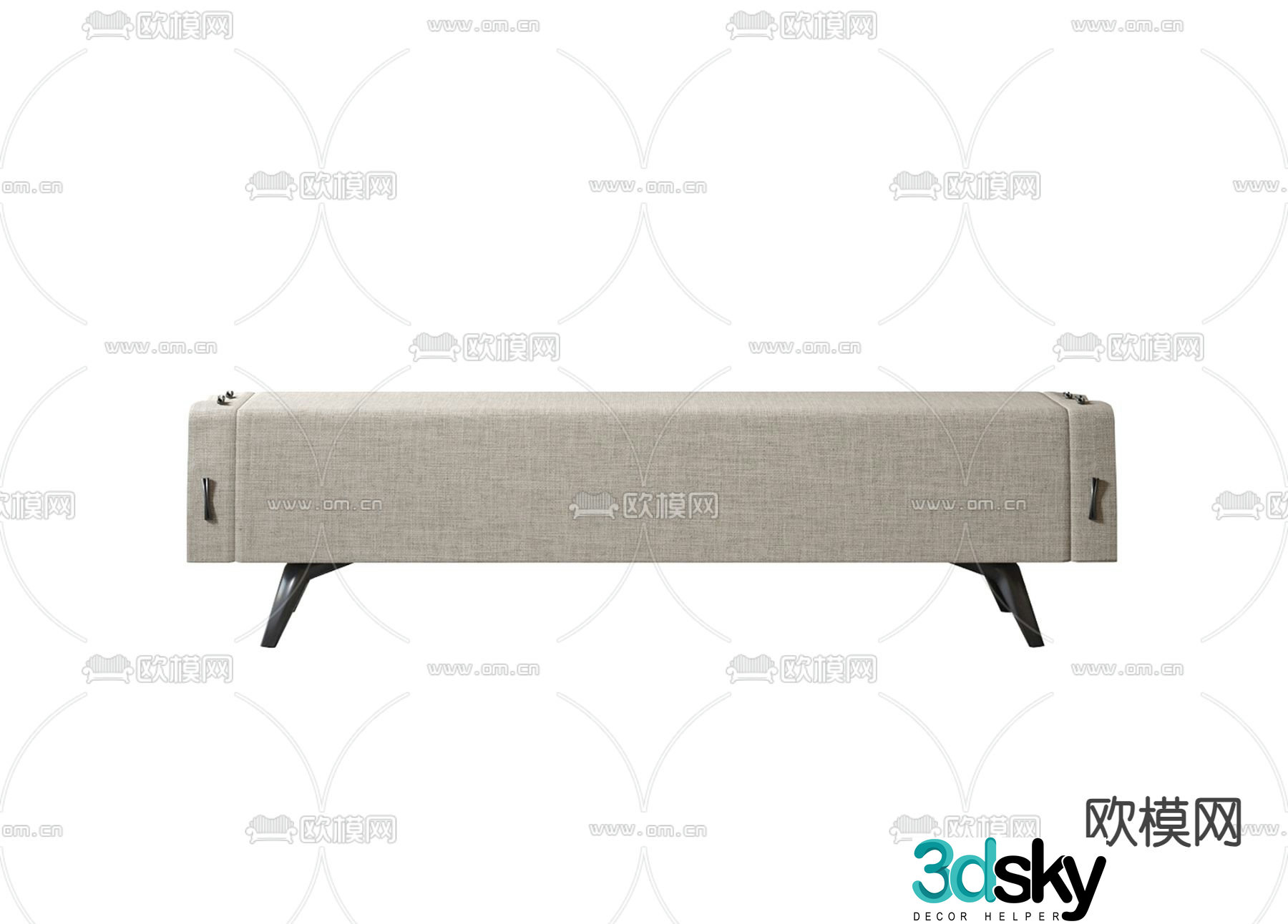 Modern bedside stool 3d model