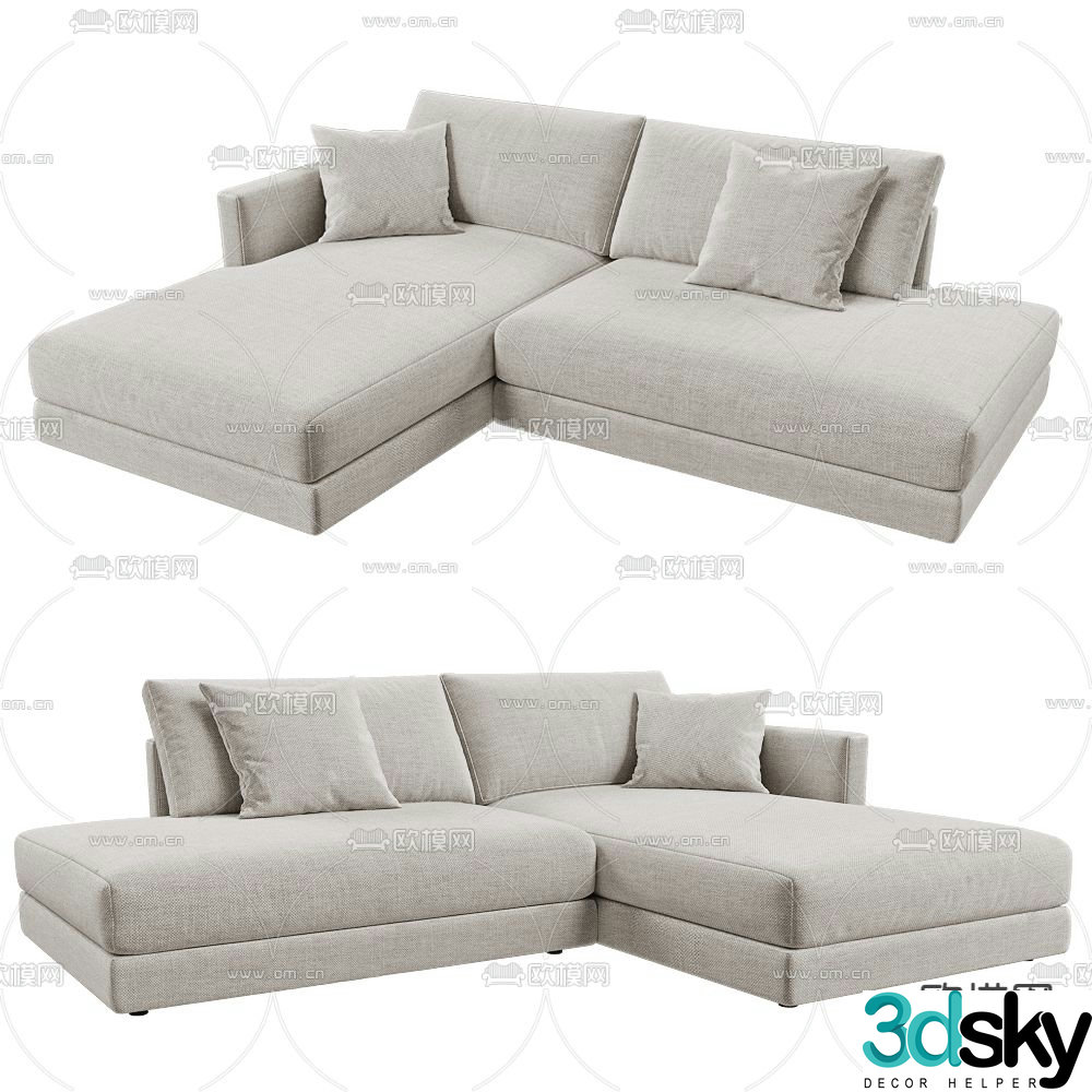 Modern sofa corner sofa 3d model