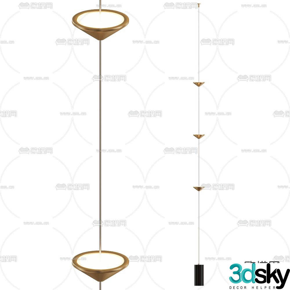 Paolo Castelli floor lamp 3d model