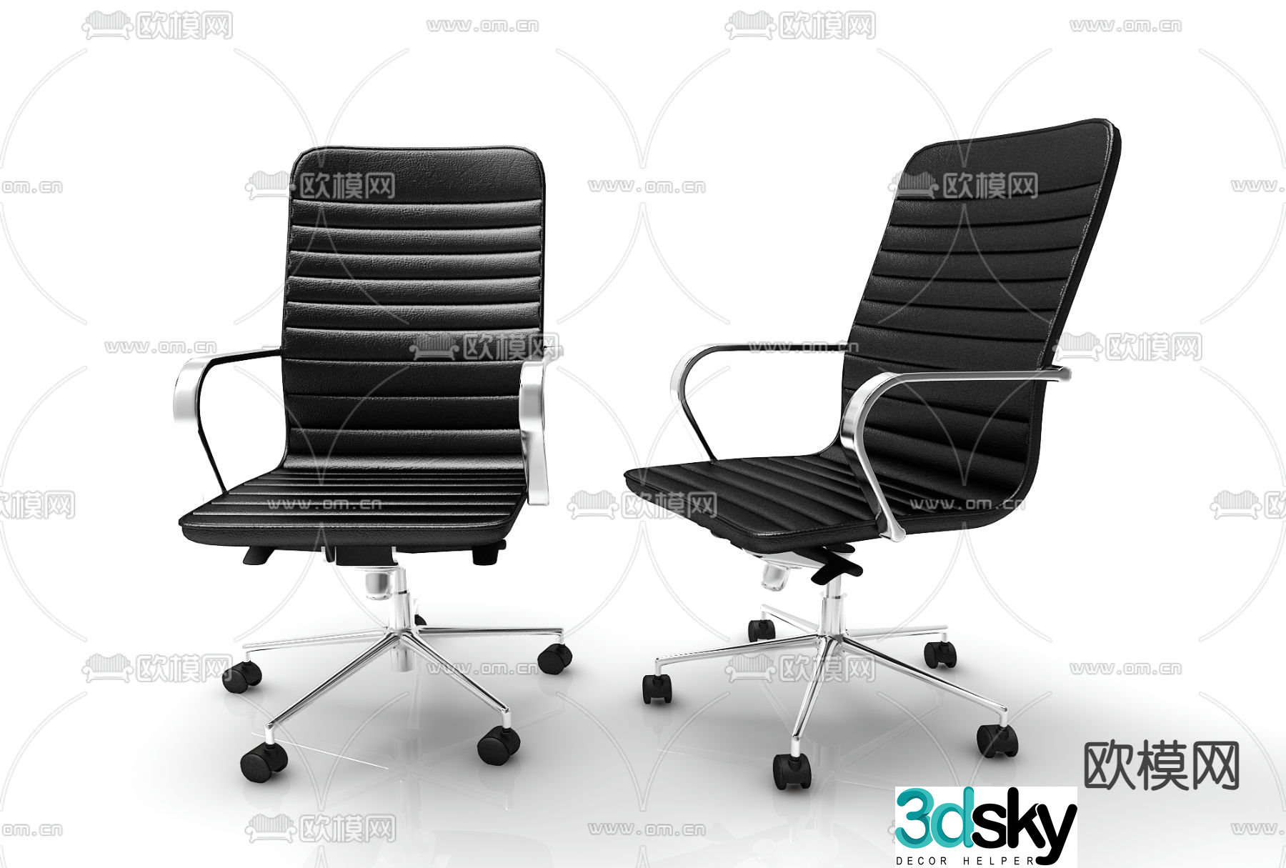 Office chair shift chair staff chair 3d model