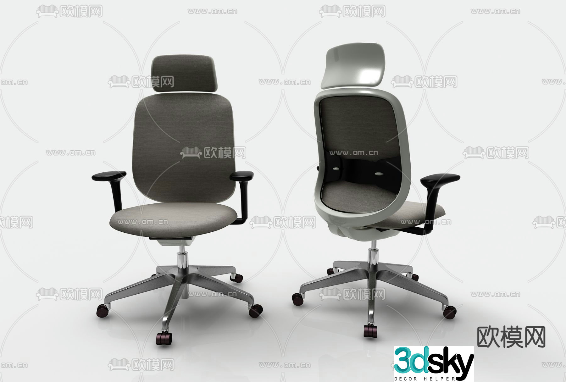 Office chair shift chair staff chair 3d model