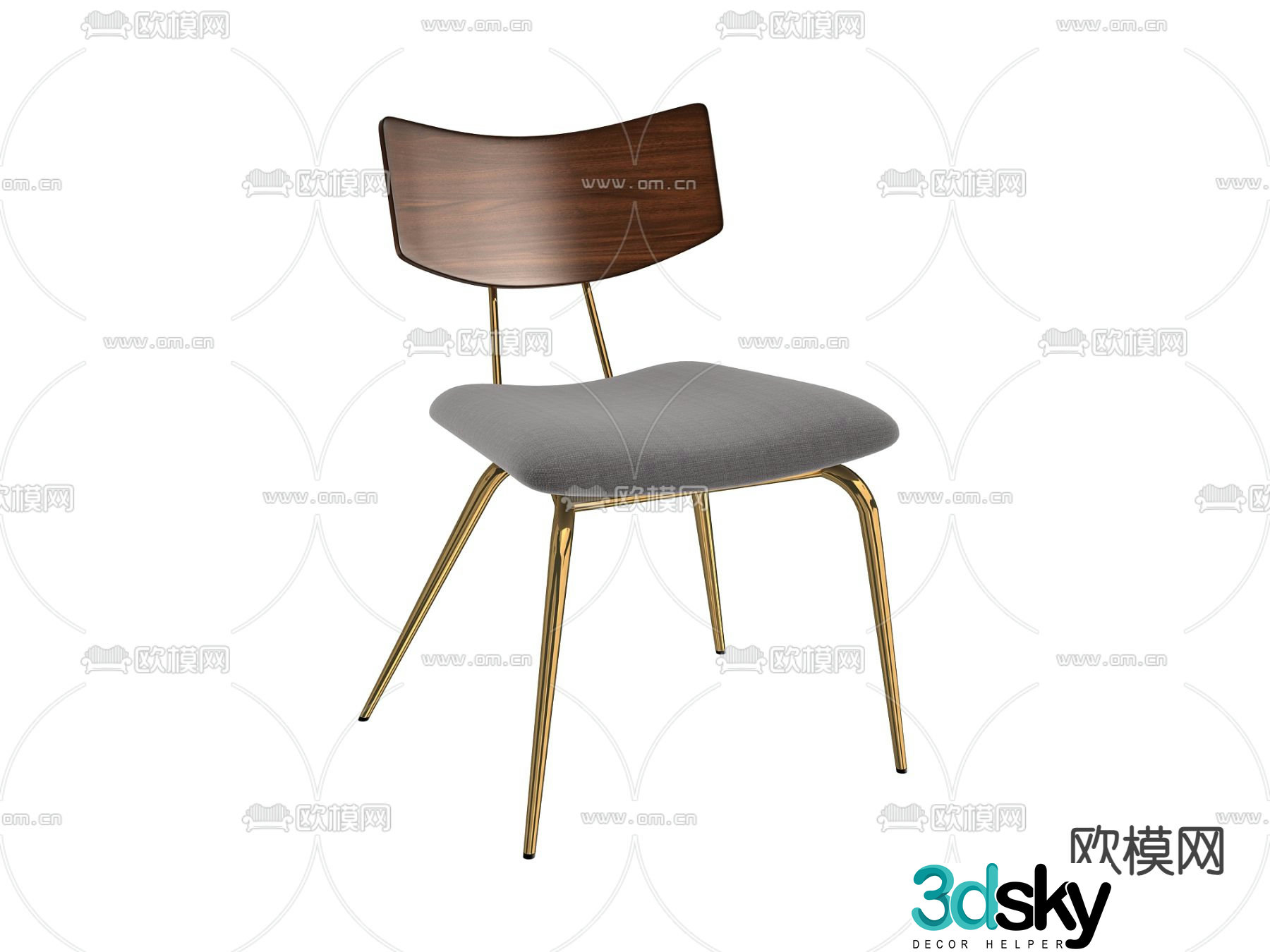 chair dining chair 3d model