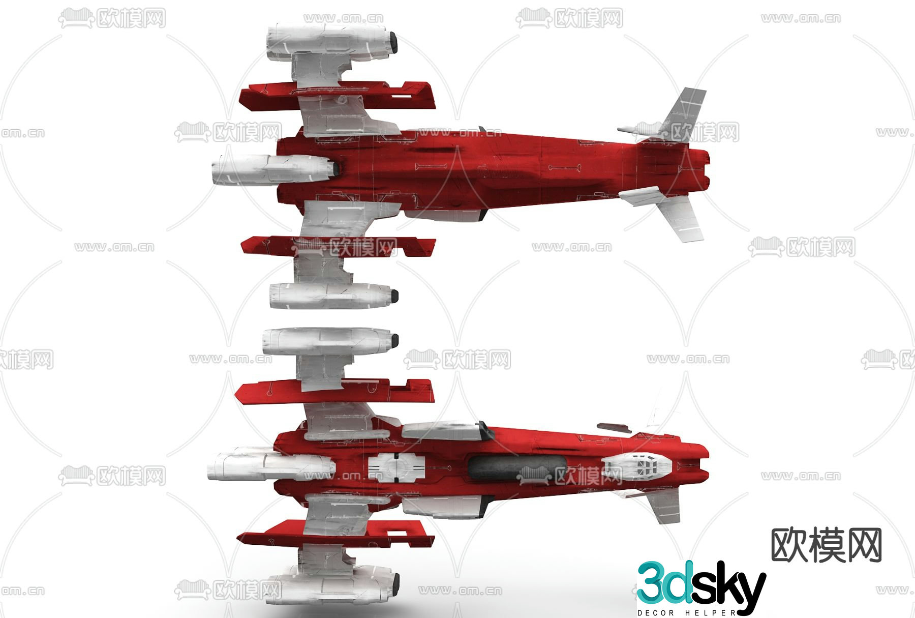 Modern aircraft aircraft 3d model