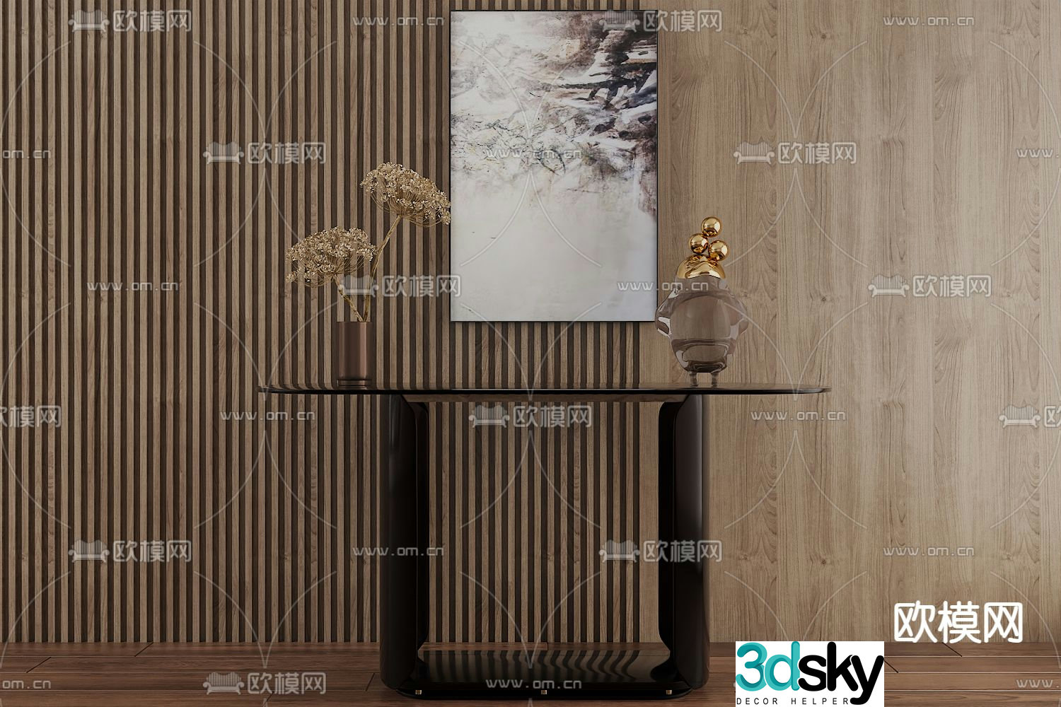 Modern end viewing platform 3D model