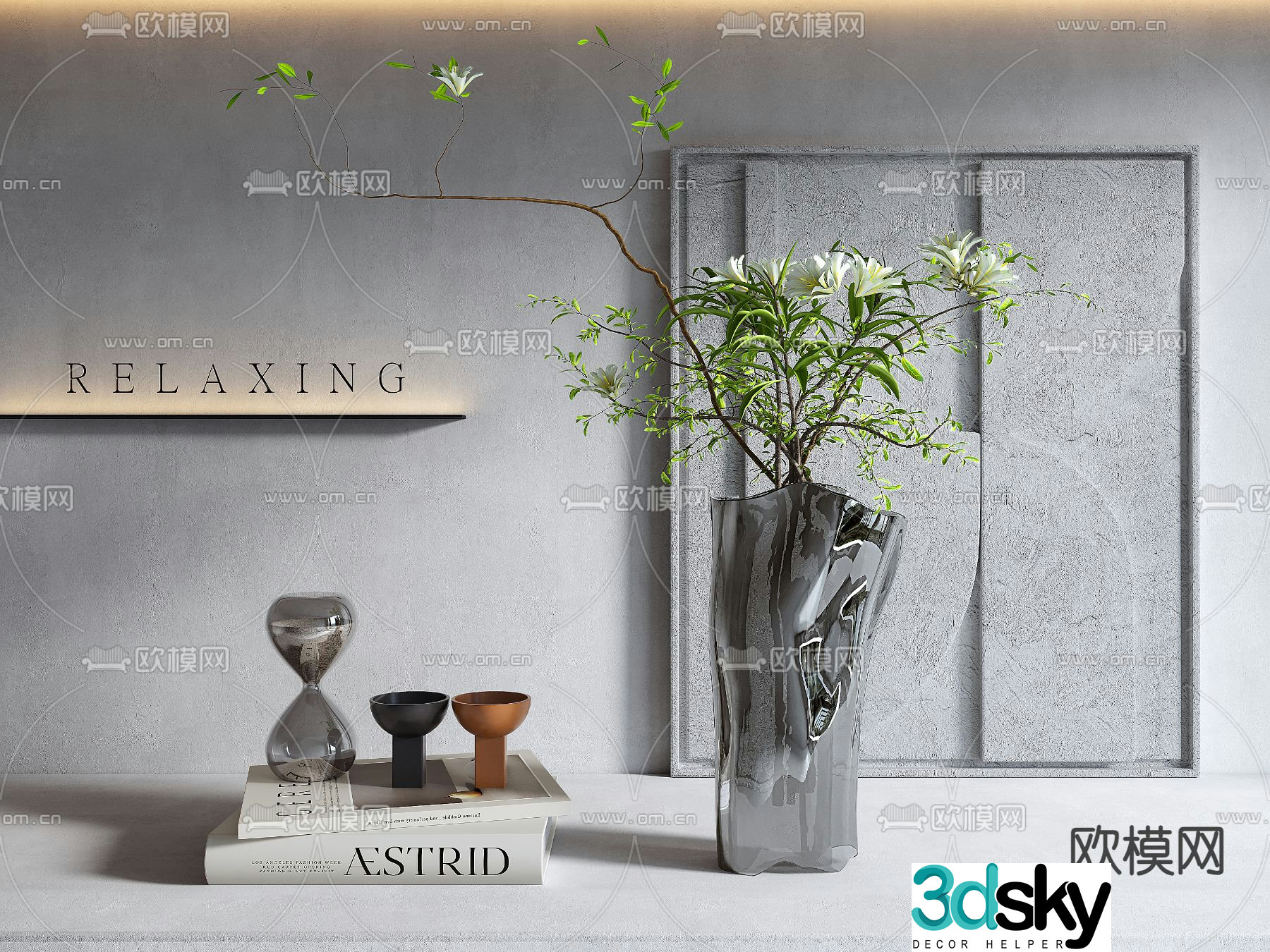 Vase ornaments ornaments Book 3D model