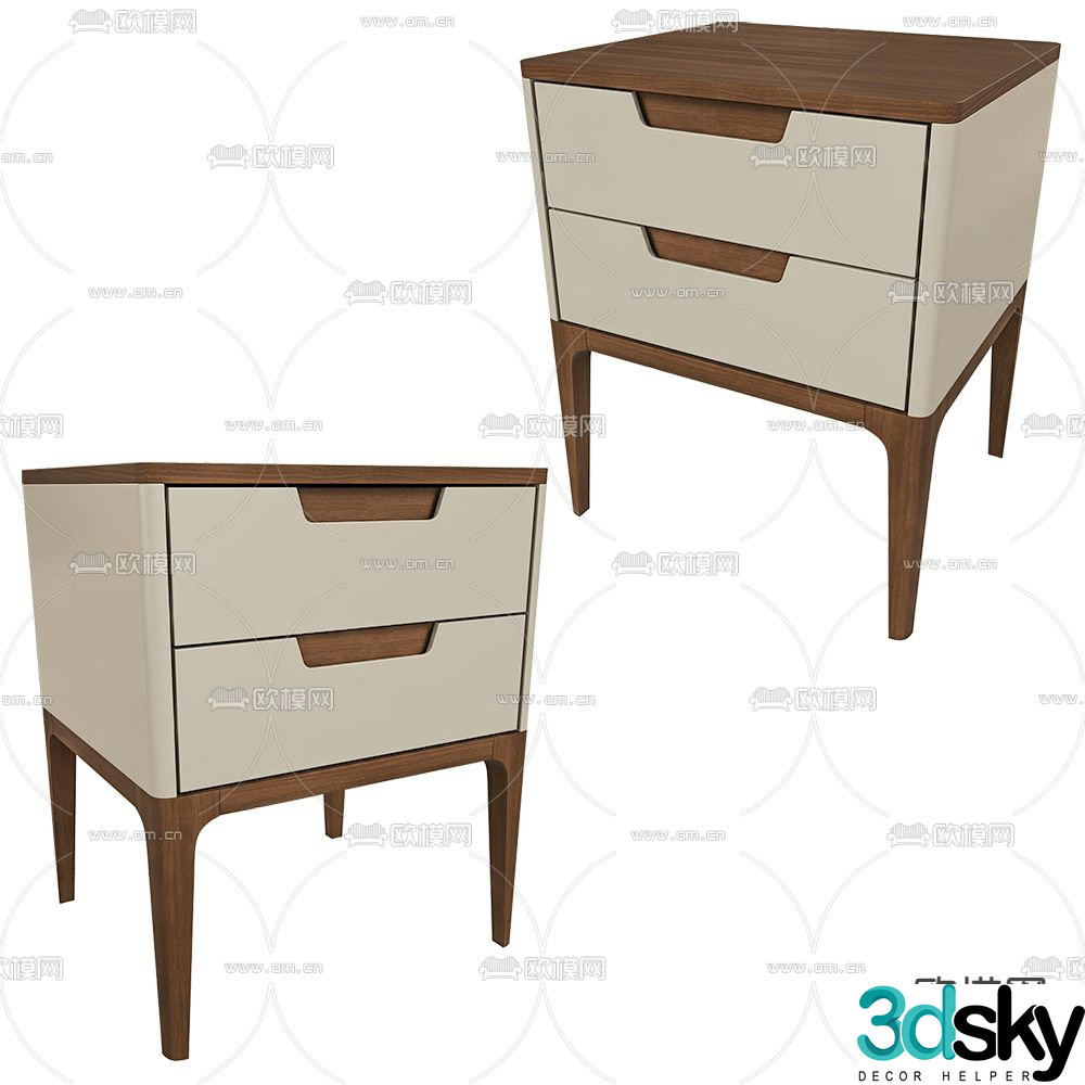 Mister bedside table 3d model