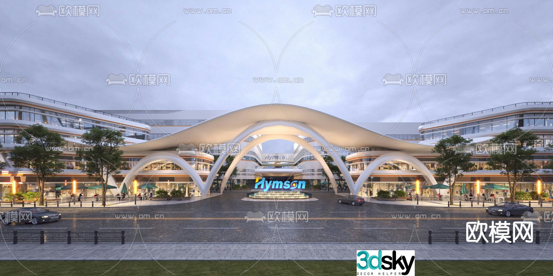 Commercial Street Commercial Complex 3D Model