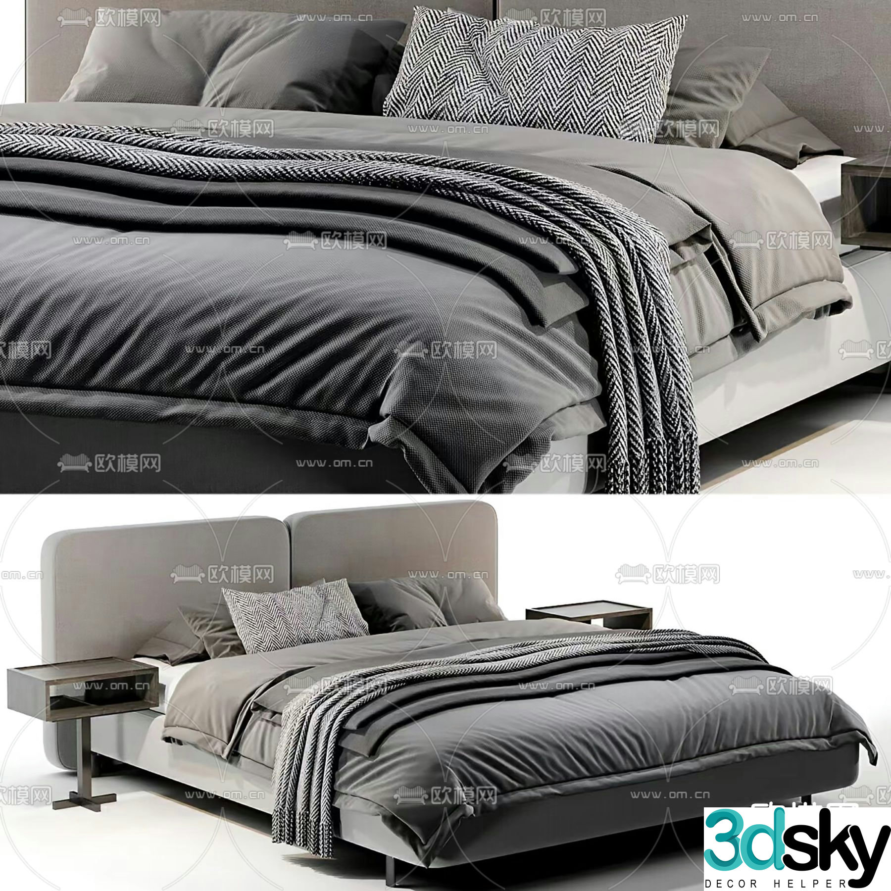 Tatlin double bed 3d model
