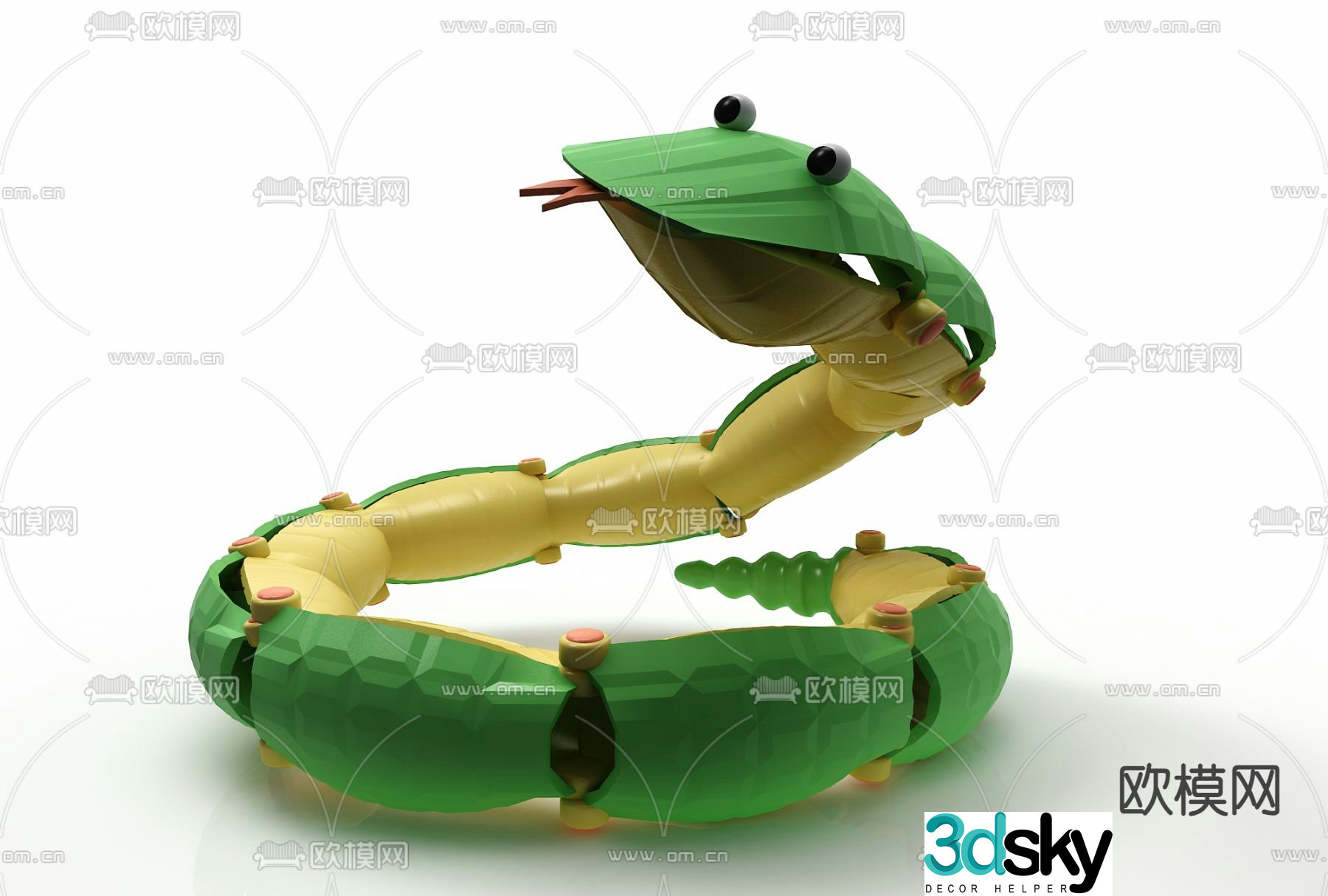 Snake toy 3d model