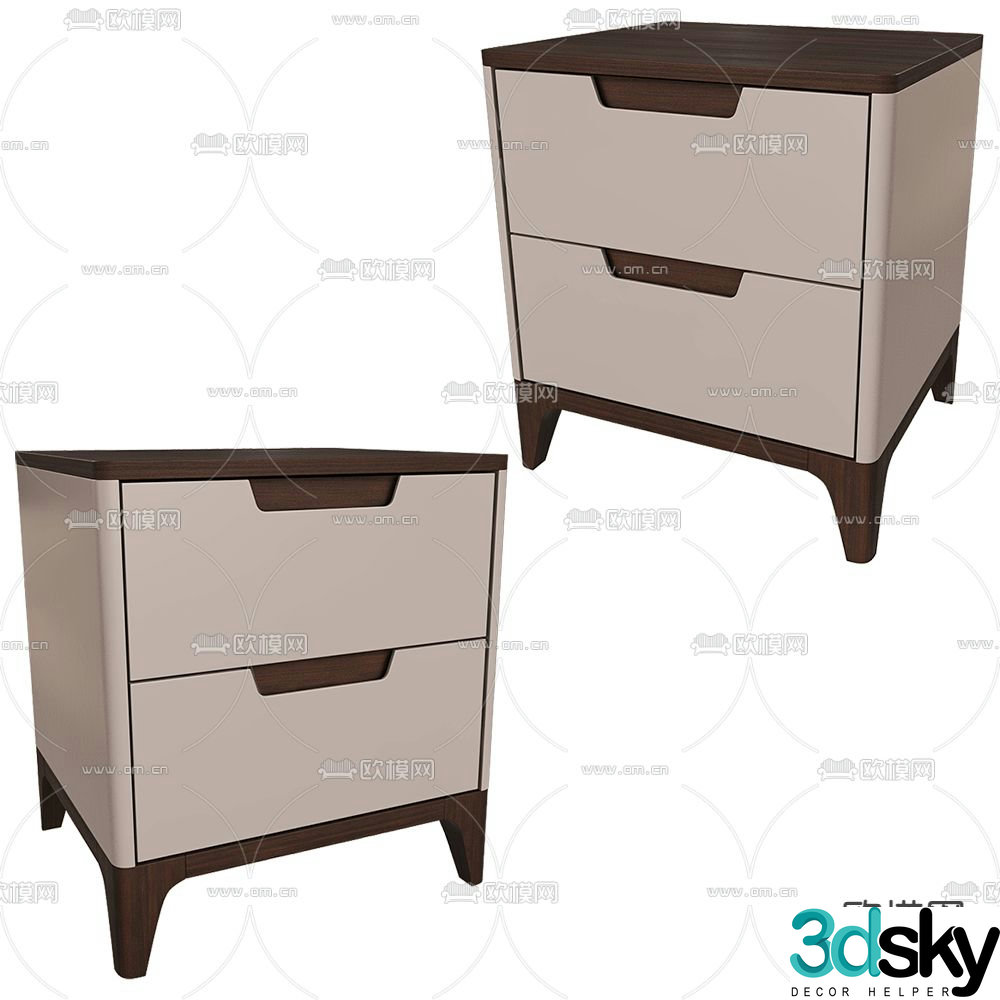 Mister bedside table 3d model