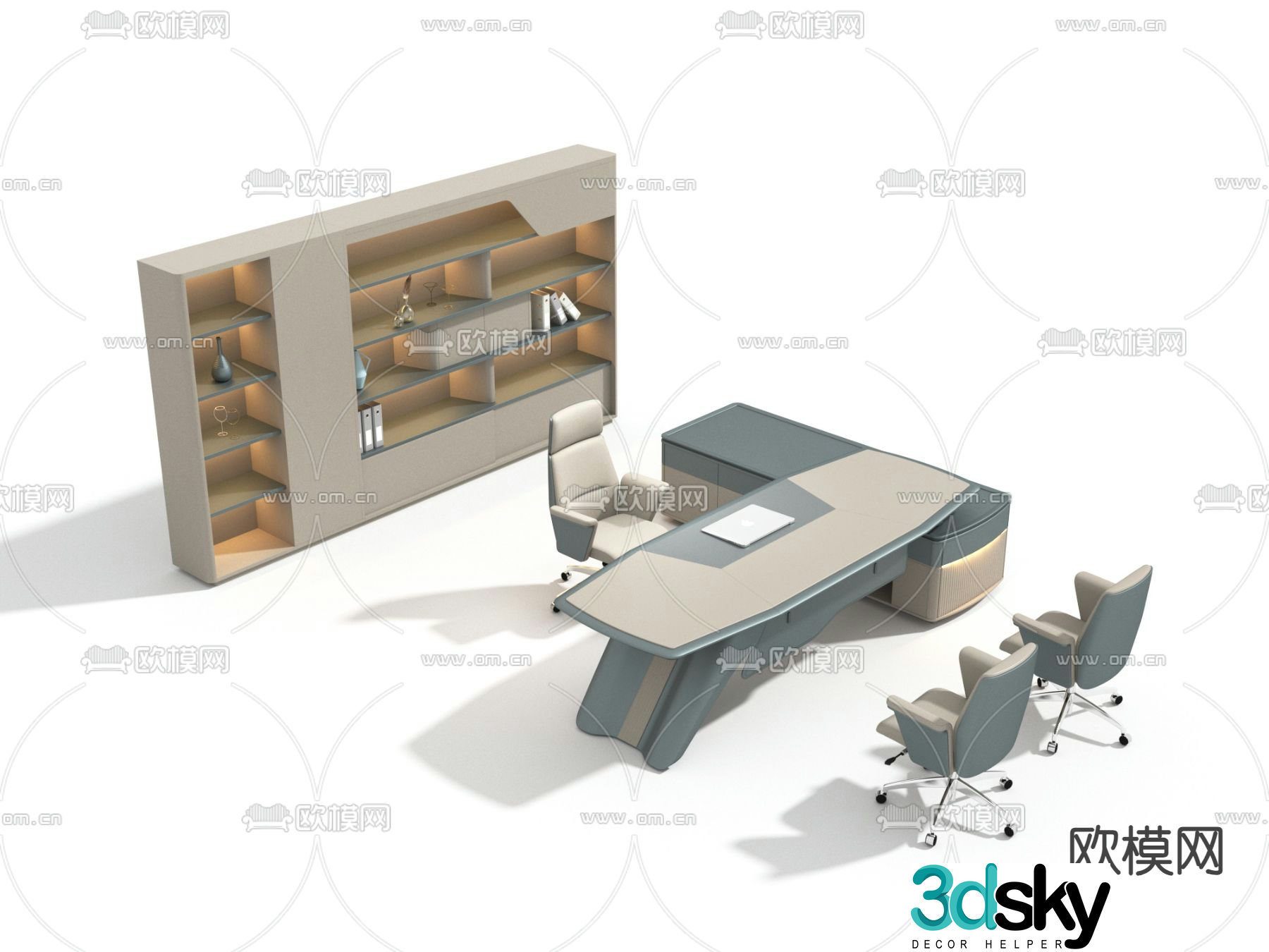 Executive desk boss desk executive desk 3d model