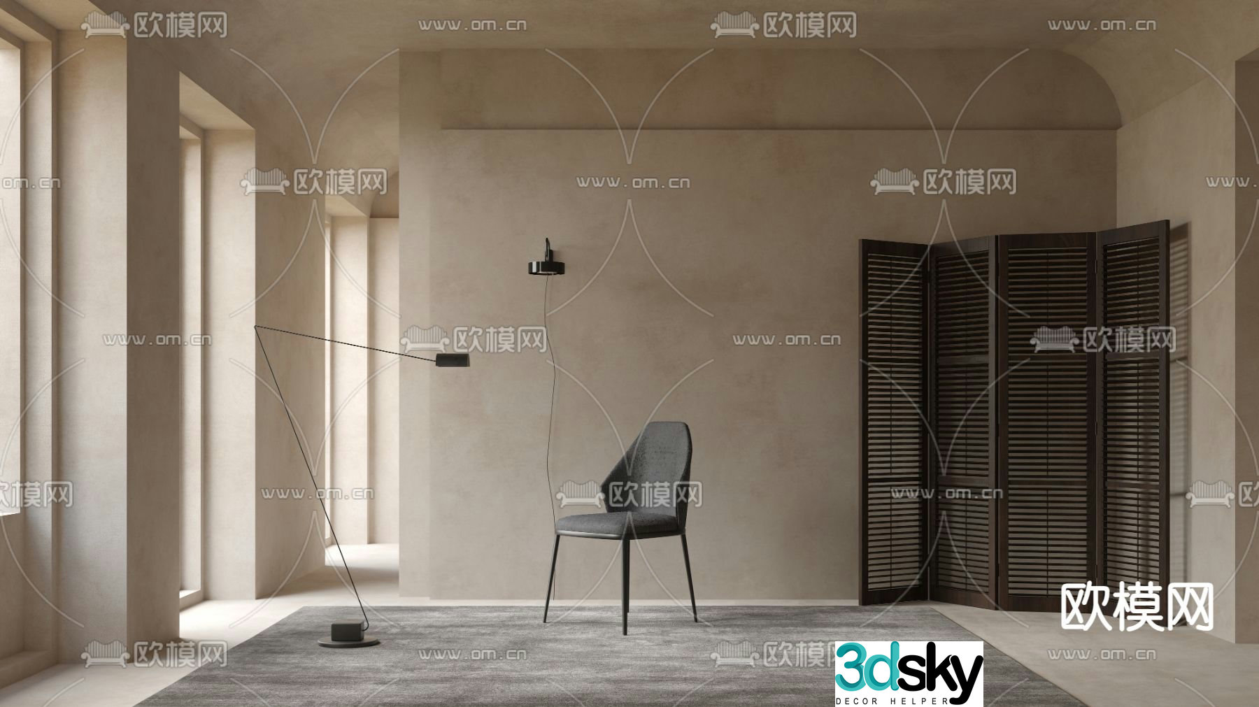 Bonaldo chair dining chair 3d model