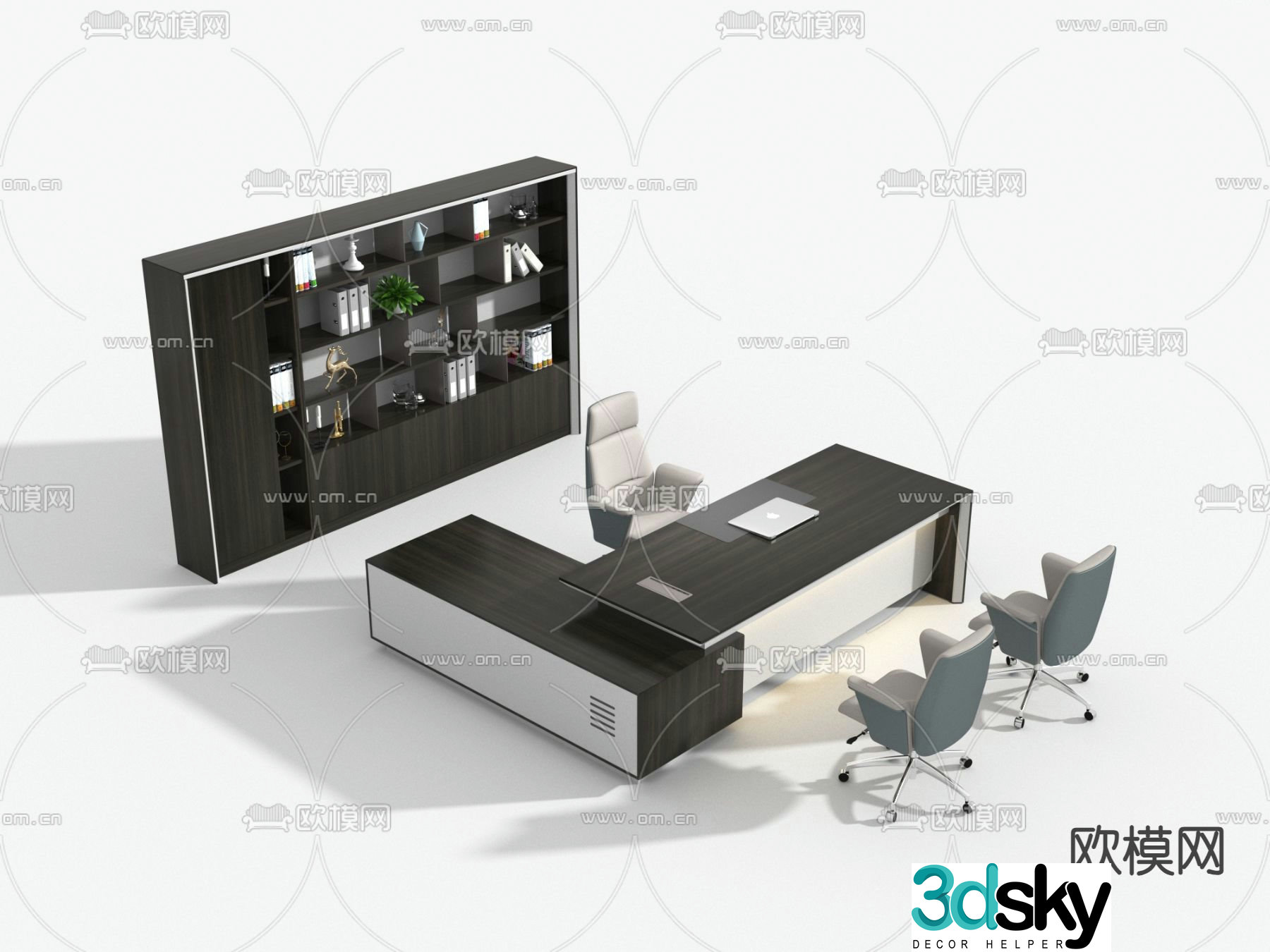Office desk executive desk boss desk executive desk 3D model