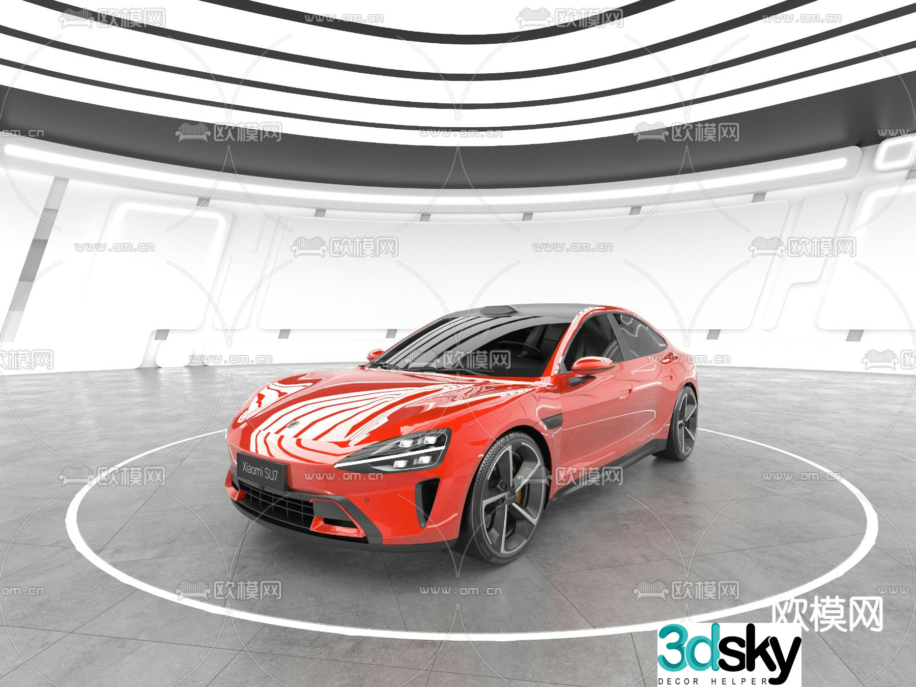 Xiaomi car 3d model