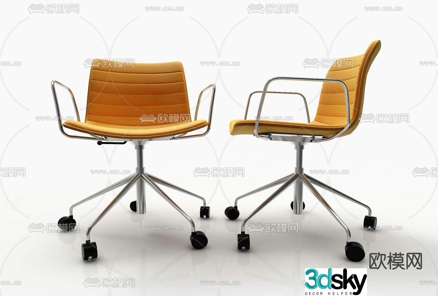 Office chair staff chair conference chair 3d model