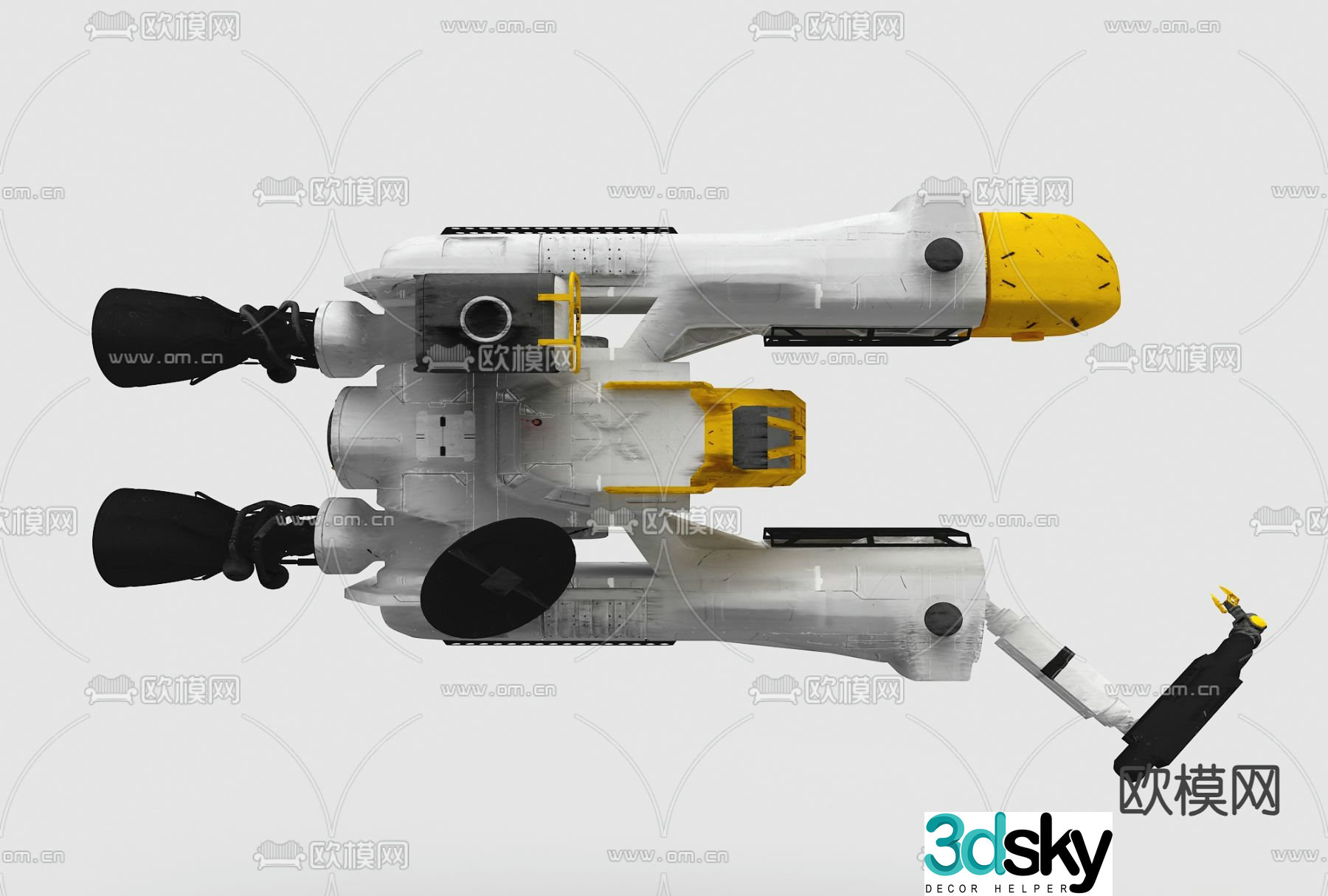 Sci-fi figure satellite toy 3d model