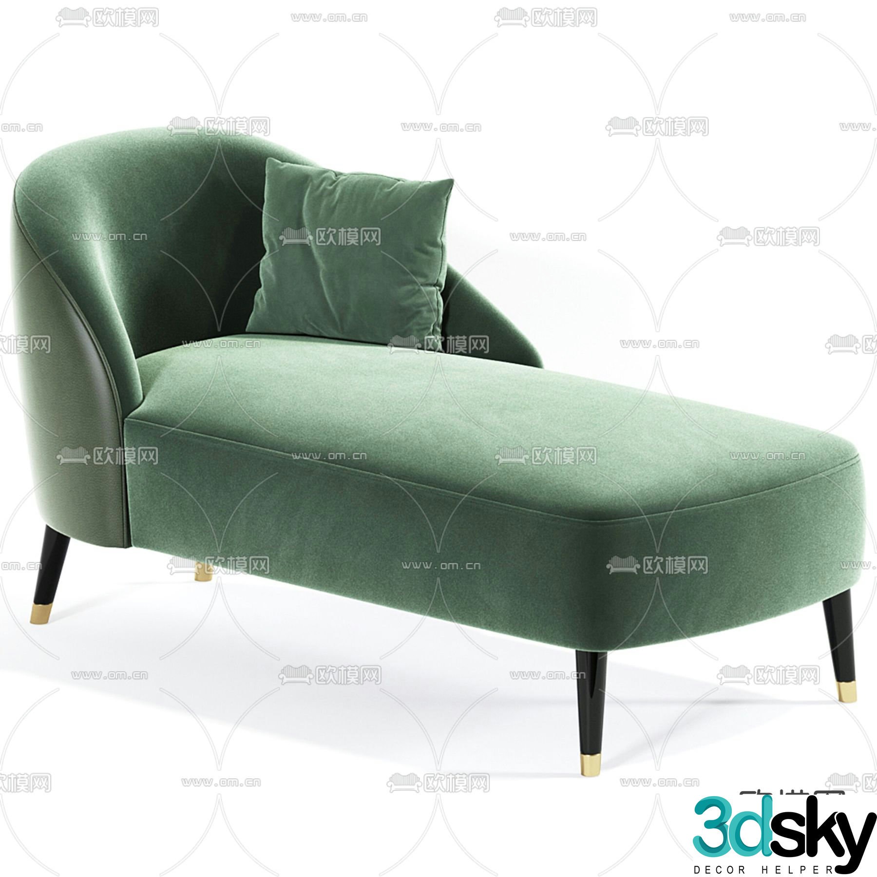 Chaise lounge chaise sofa 3d model