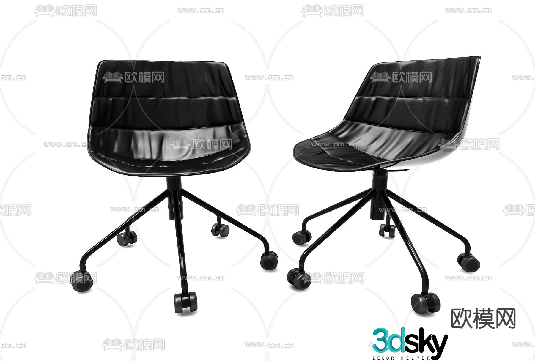Office chair conference chair staff chair 3d model
