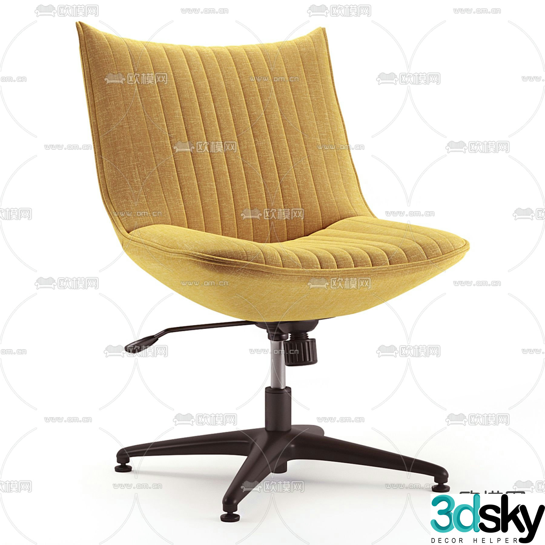 Office chair staff chair lift chair 3d model