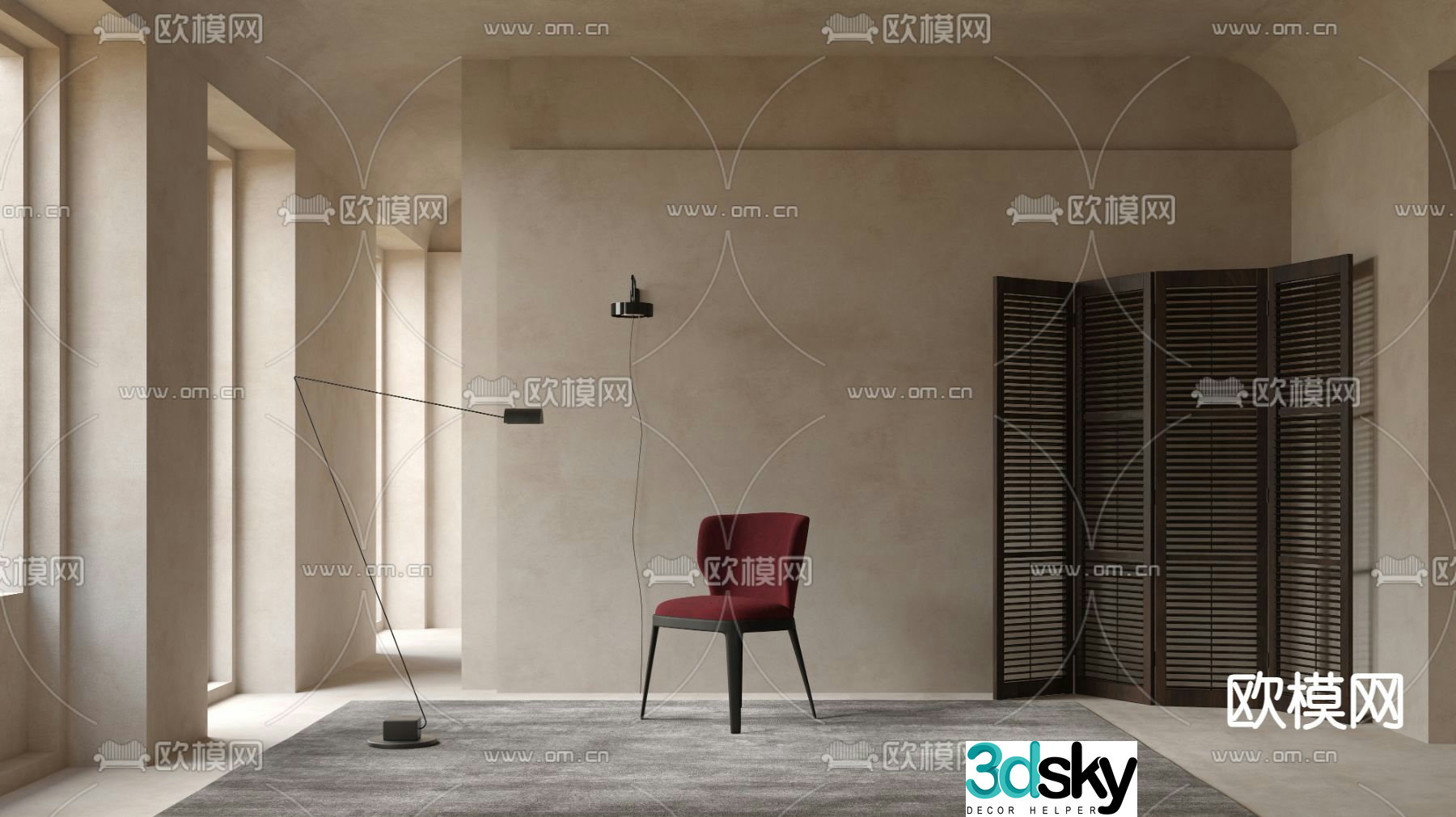 Bonaldo chair dining chair 3d model