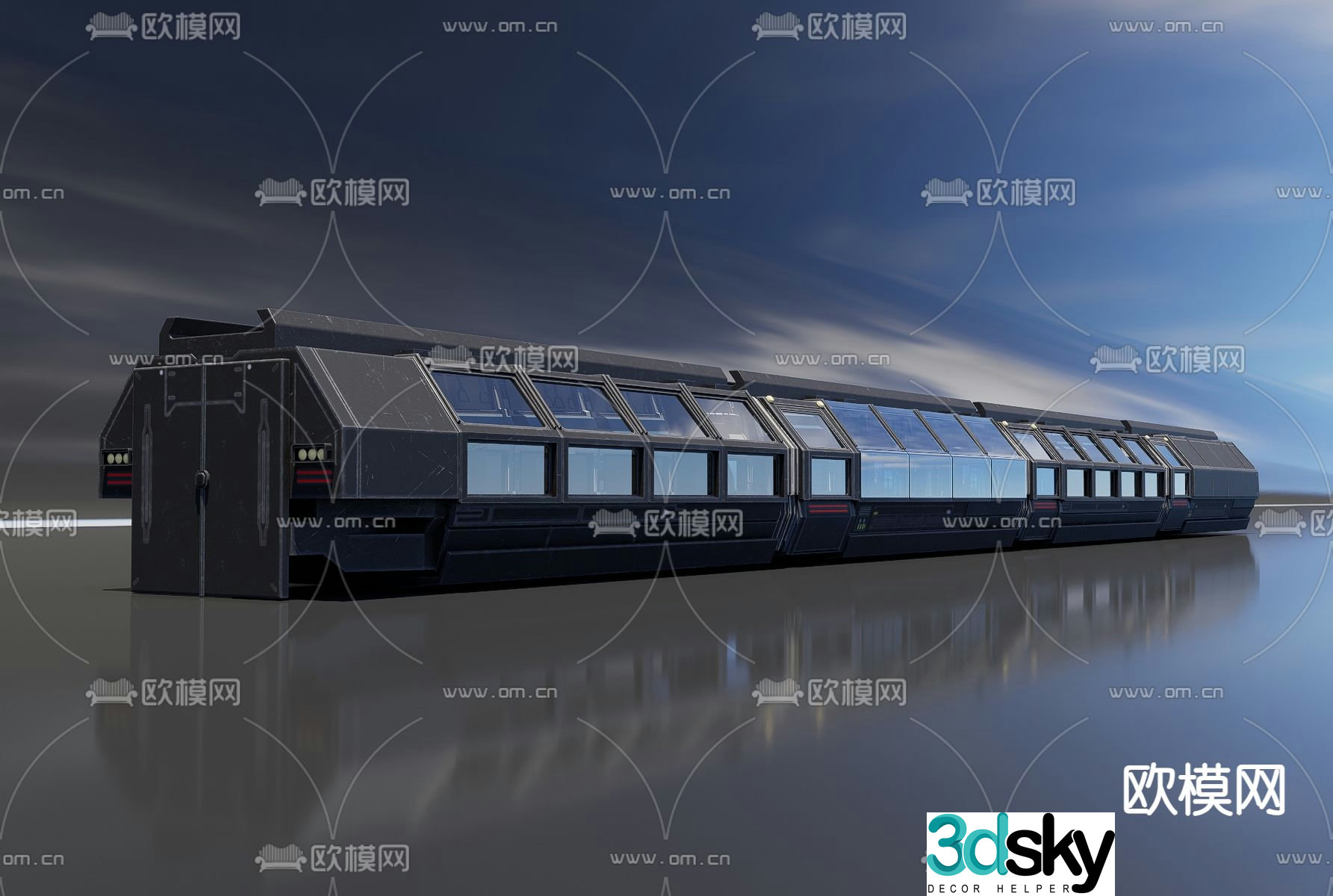 Subway car 3d model