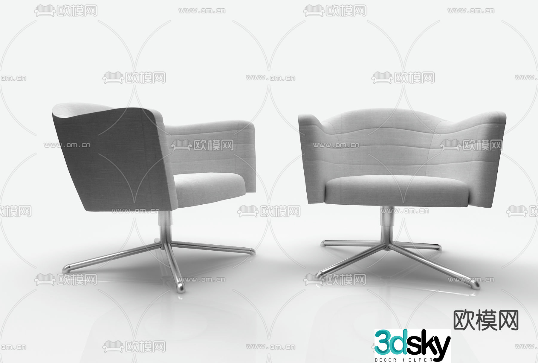 Class chair office chair 3d model