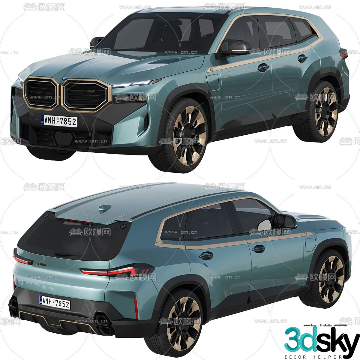 bmw car sedan 3d model
