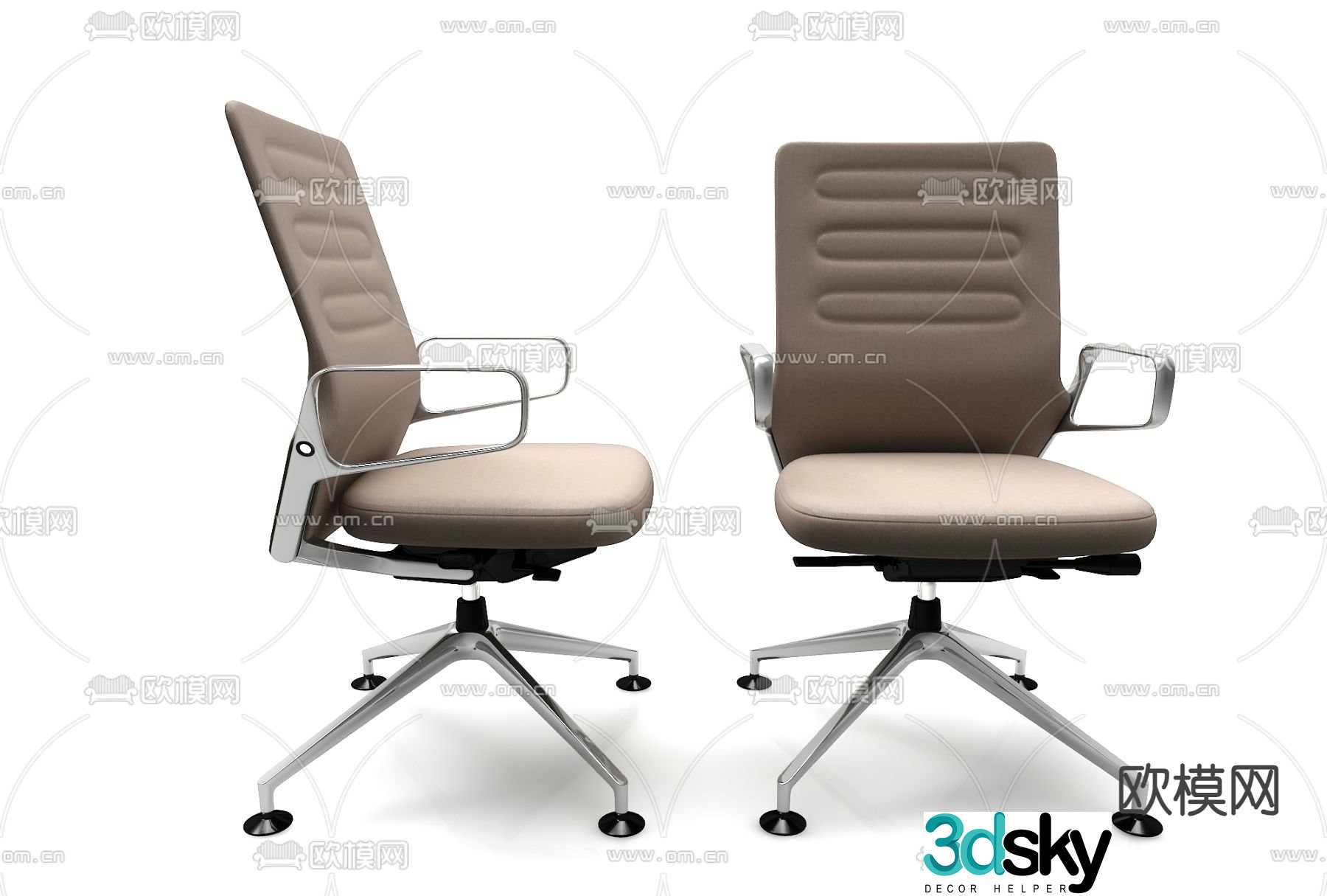 Office chair class chair 3d model