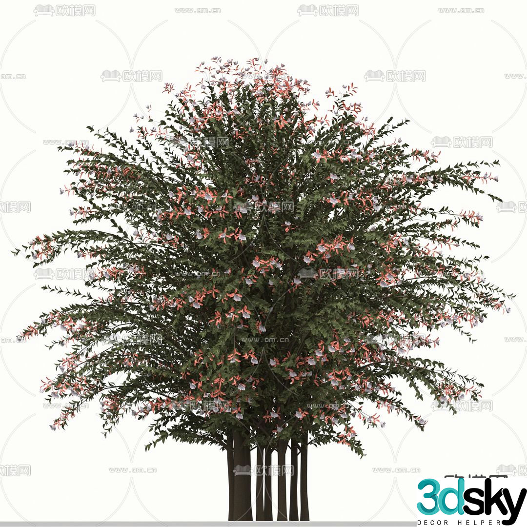 Landscape tree tree tree flower tree 3d model
