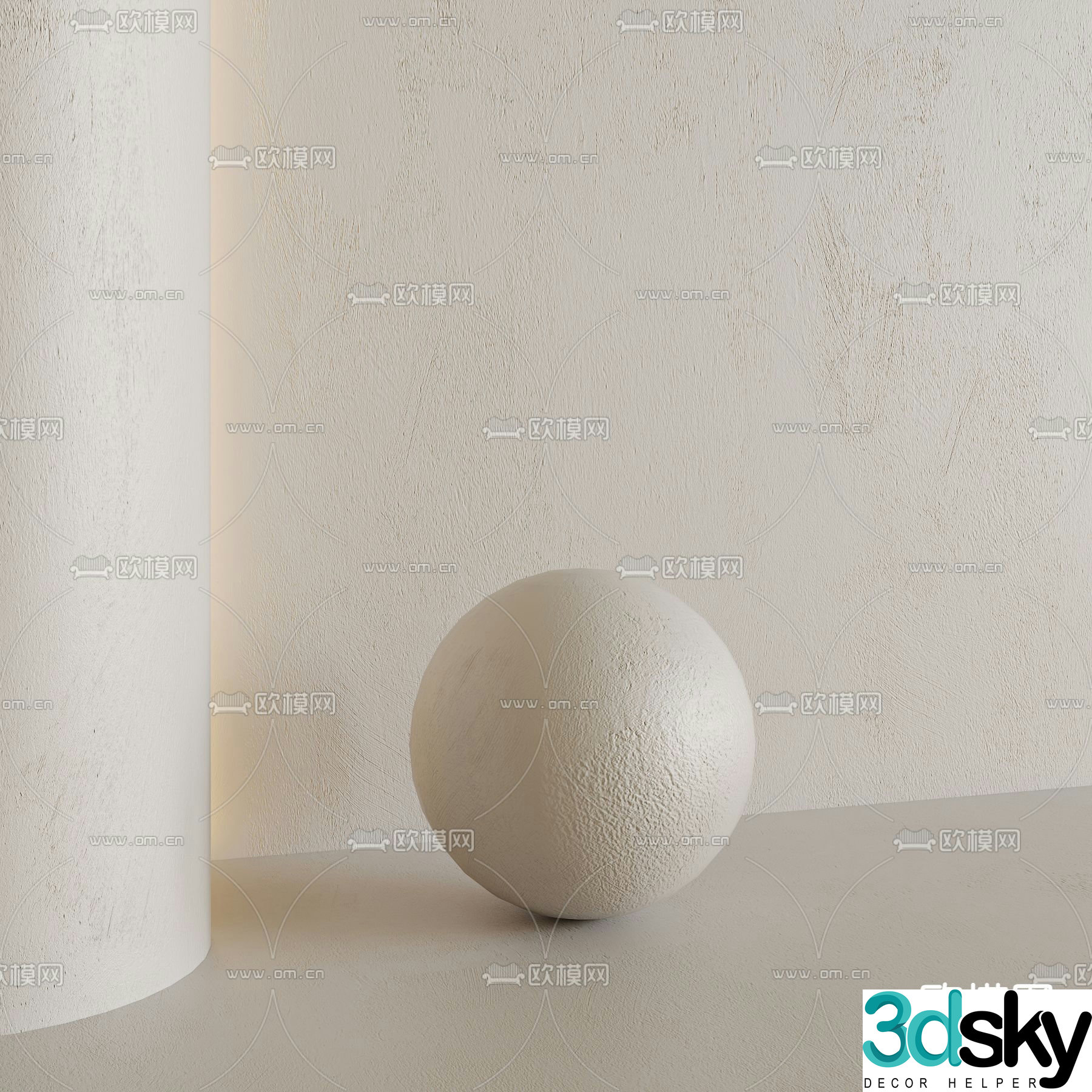 Modern wall art paint 3d model