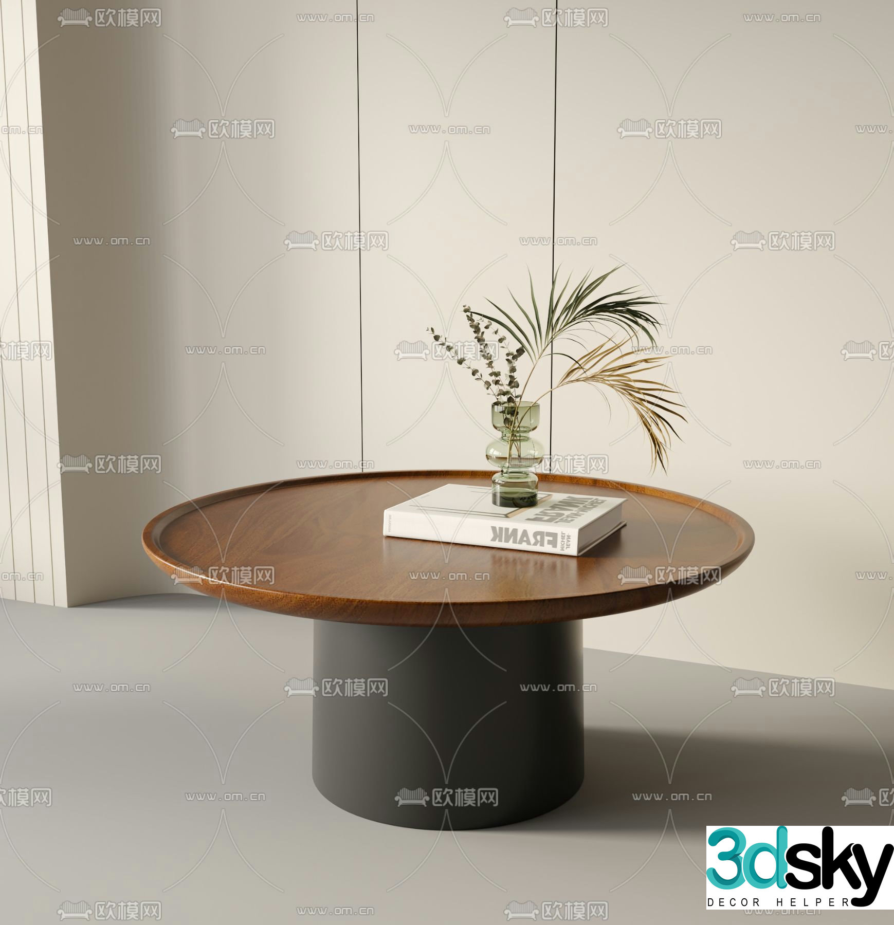 Wabi-sabi coffee table 3d model