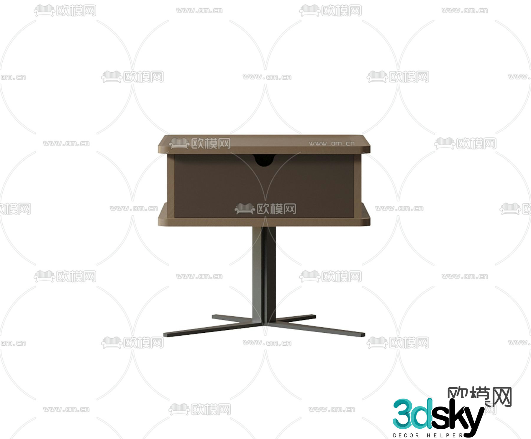 Modern bedside table 3d model