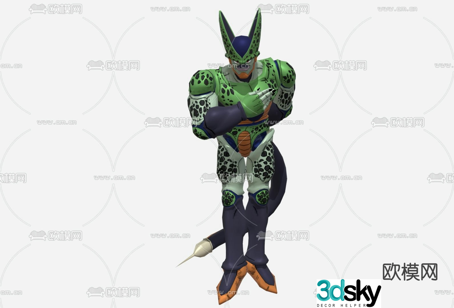 Dragon Ball Figure Cell Toy Cell Figure 3D Model