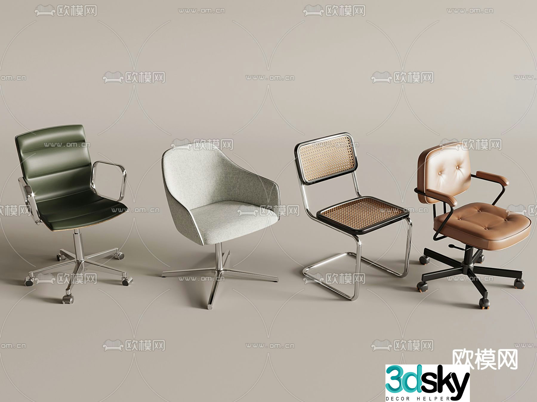 Office chair conference chair shift chair 3d model