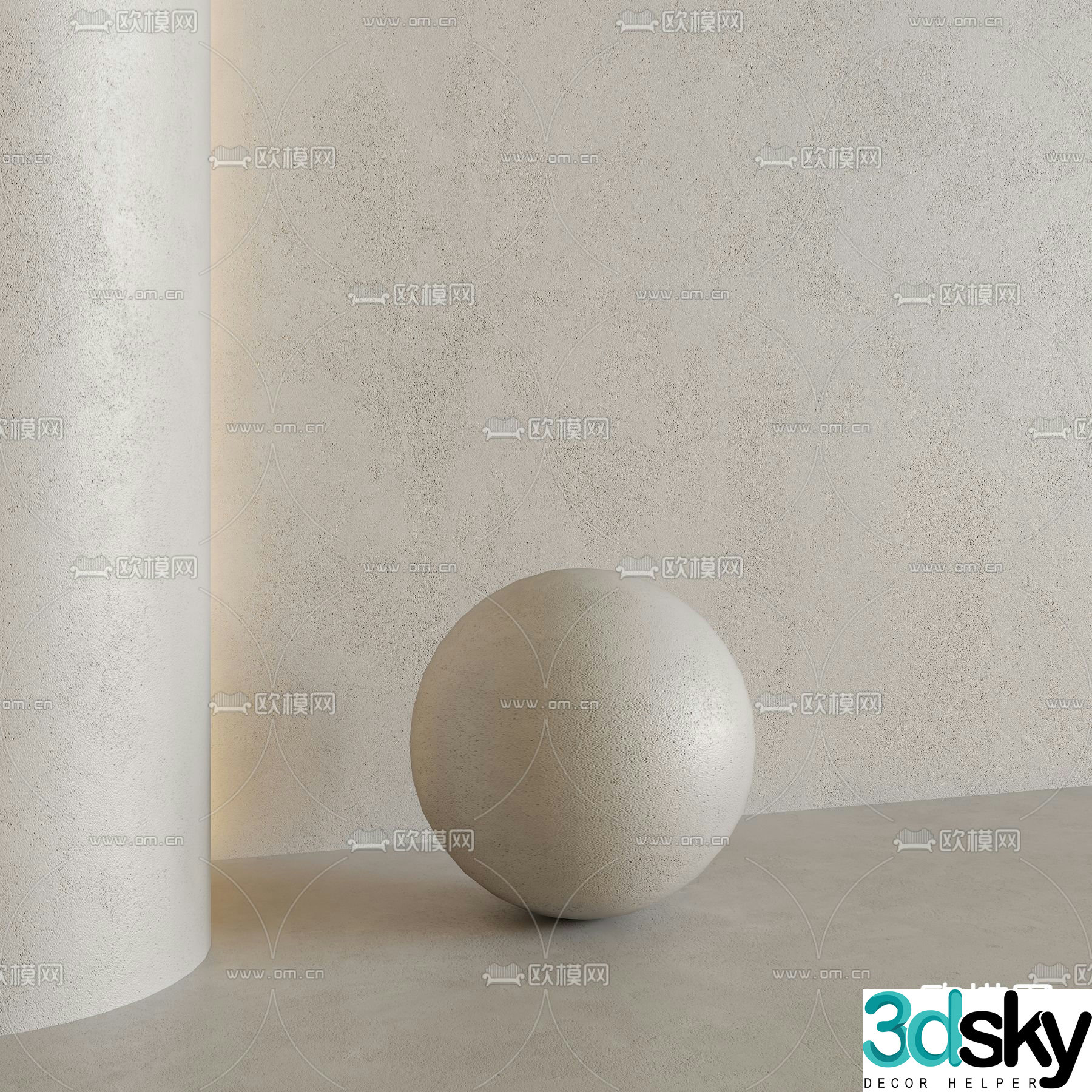 Modern wall art paint 3d model