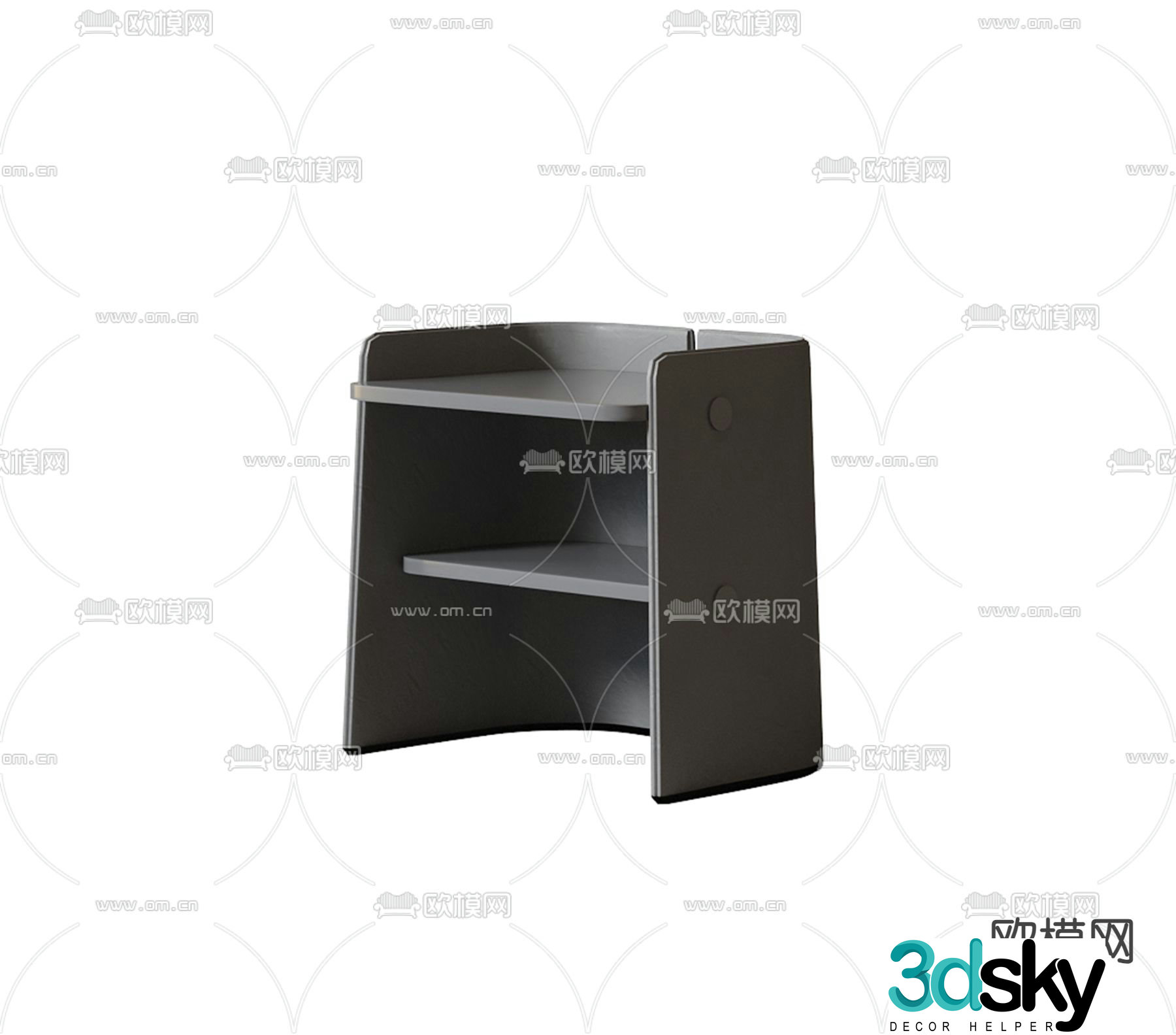 Modern bedside table 3d model