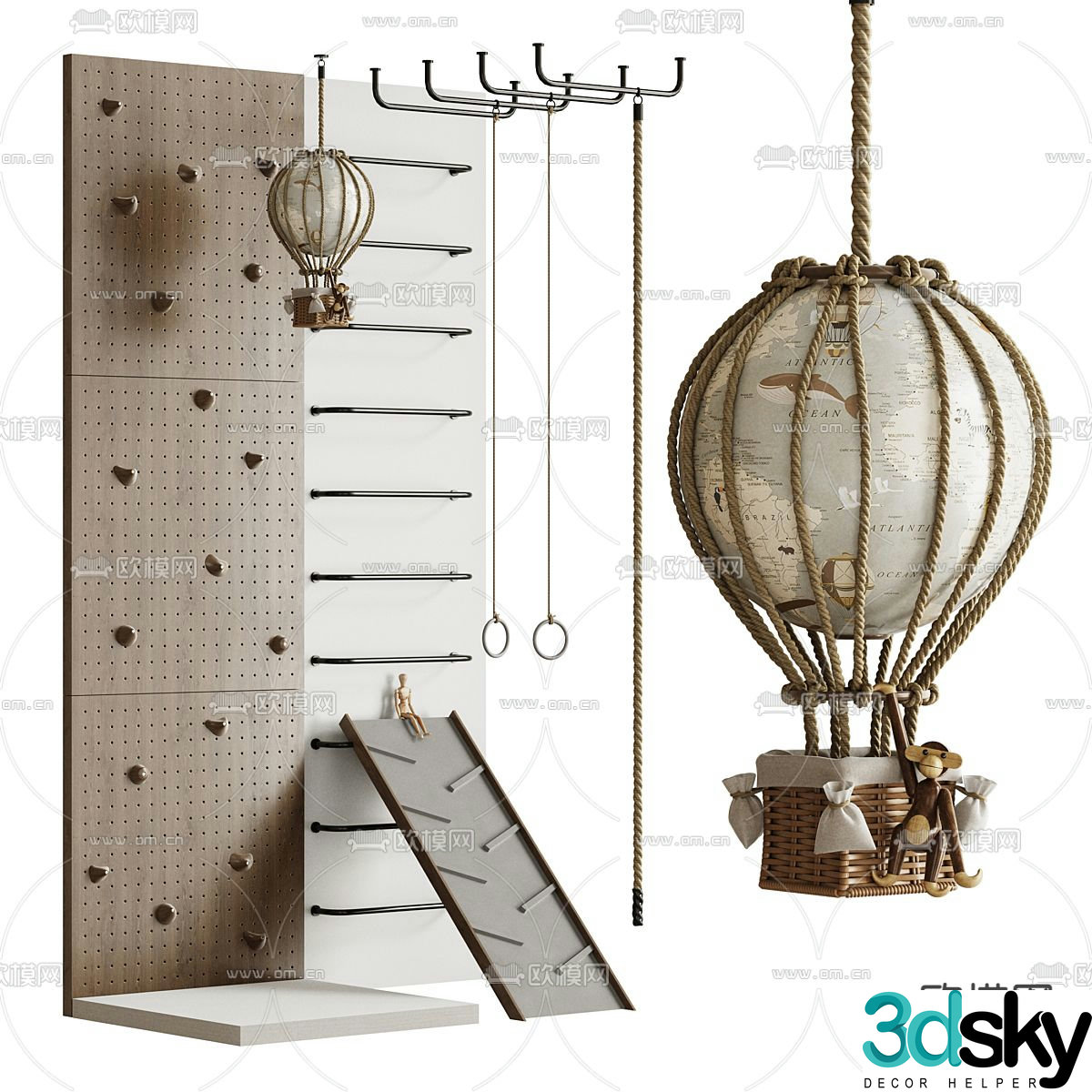 Children's play equipment 3d model