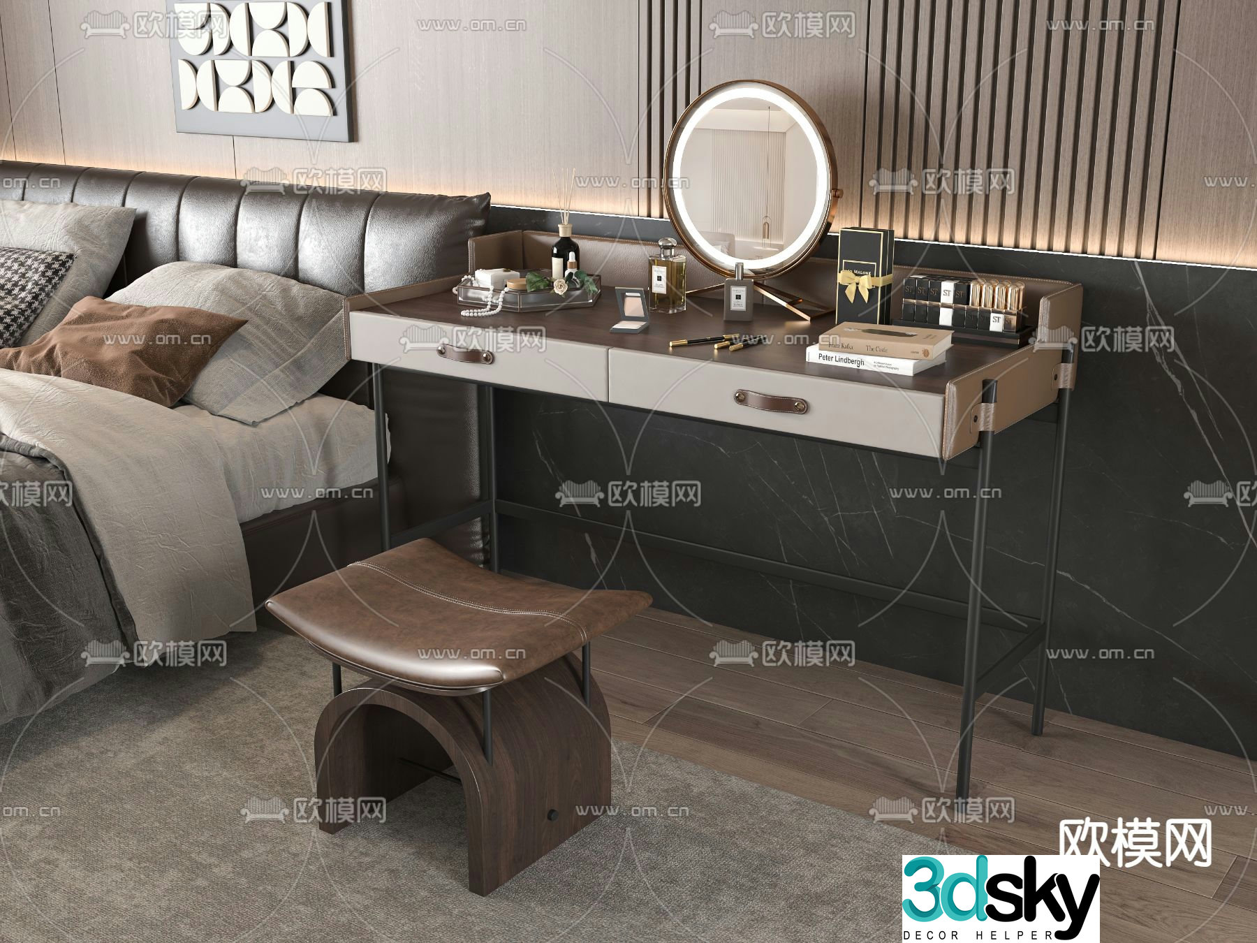 Modern dressing table 3d model