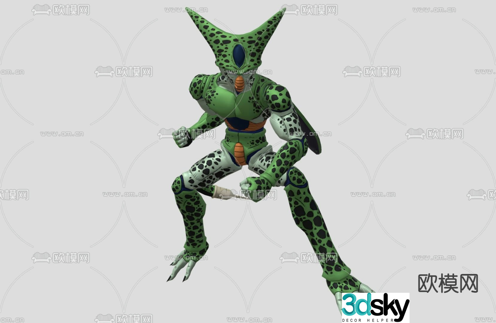 Toy figure Celluloid 3D model